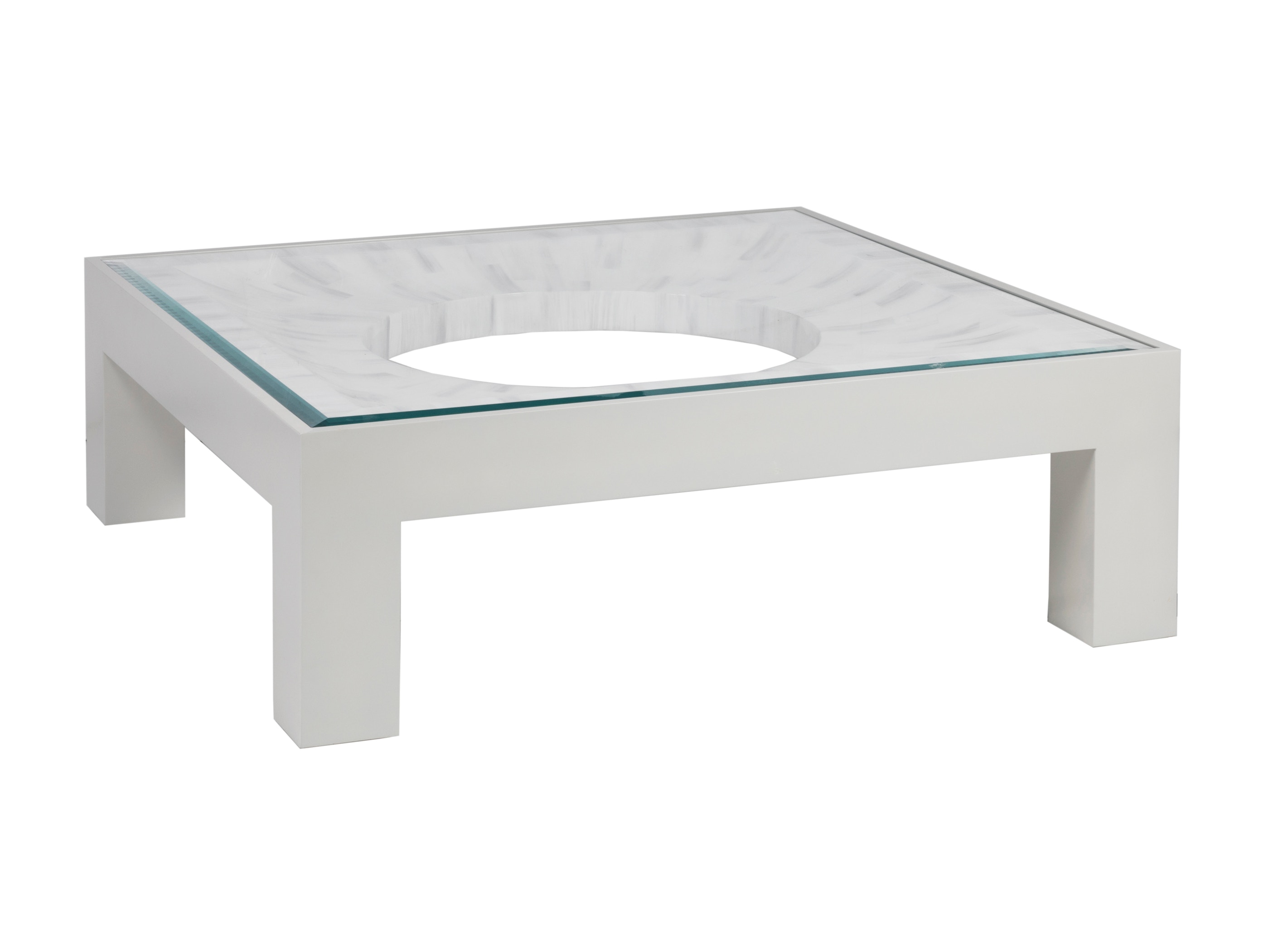 Elation Coffee Table - Bassett Mirror Thoroughly Modern Elston Dining Table With Round Glass Top Rooms For Less Dining Tables / The use of placemats and coasters is recommended for long wear.