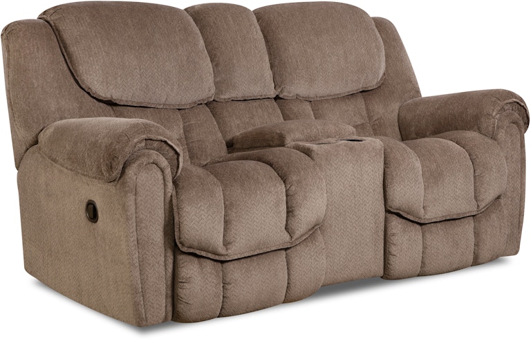 HomeStretch Del Mar Taupe Rocking Reclining Console Loveseat 122-23-17 HS122-23-17