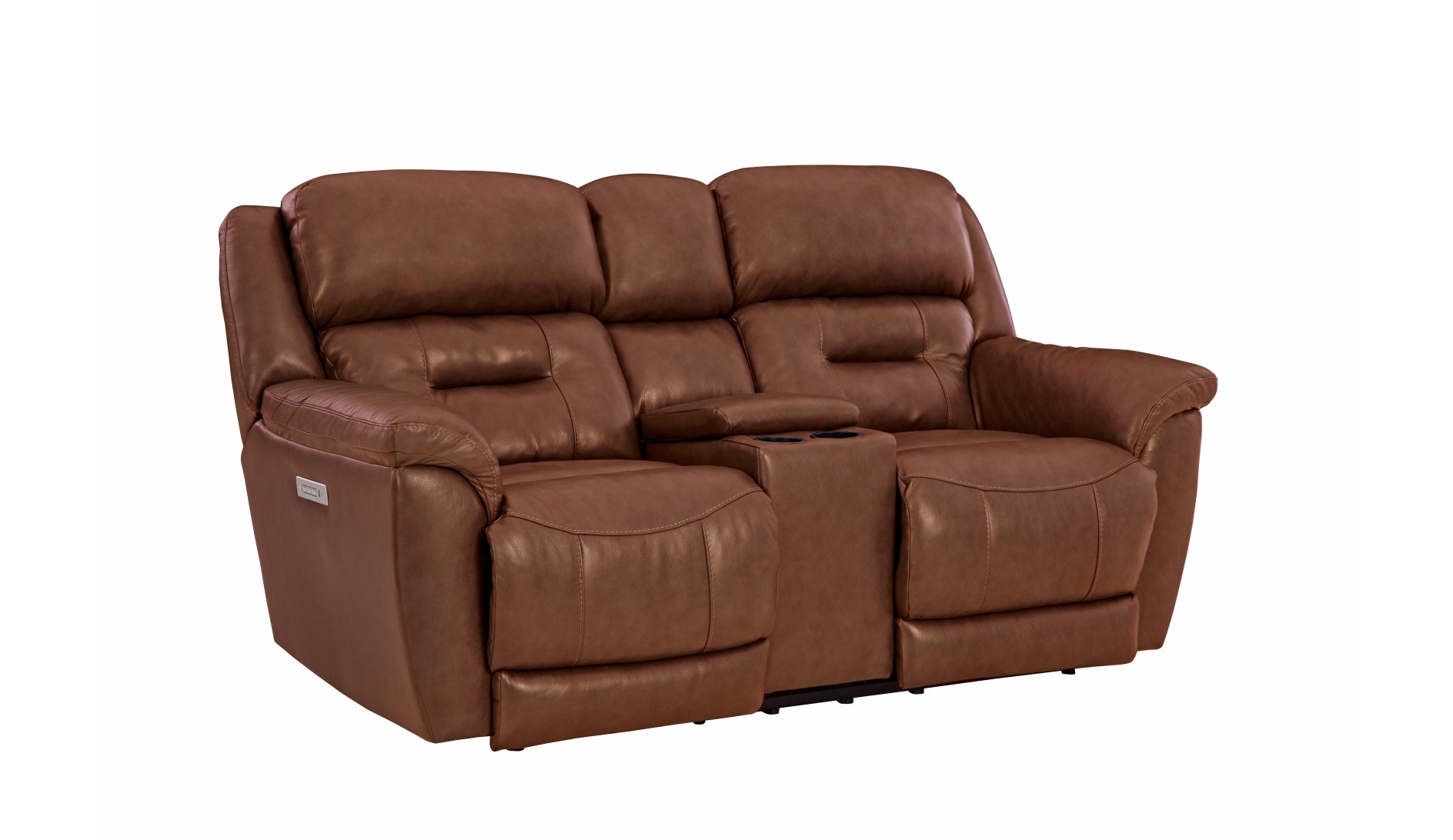  Contender Power Loveseat - Saddle 