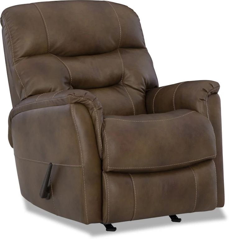 HomeStretch Living Room Napoli Manual Recliner Burgundy 236-91