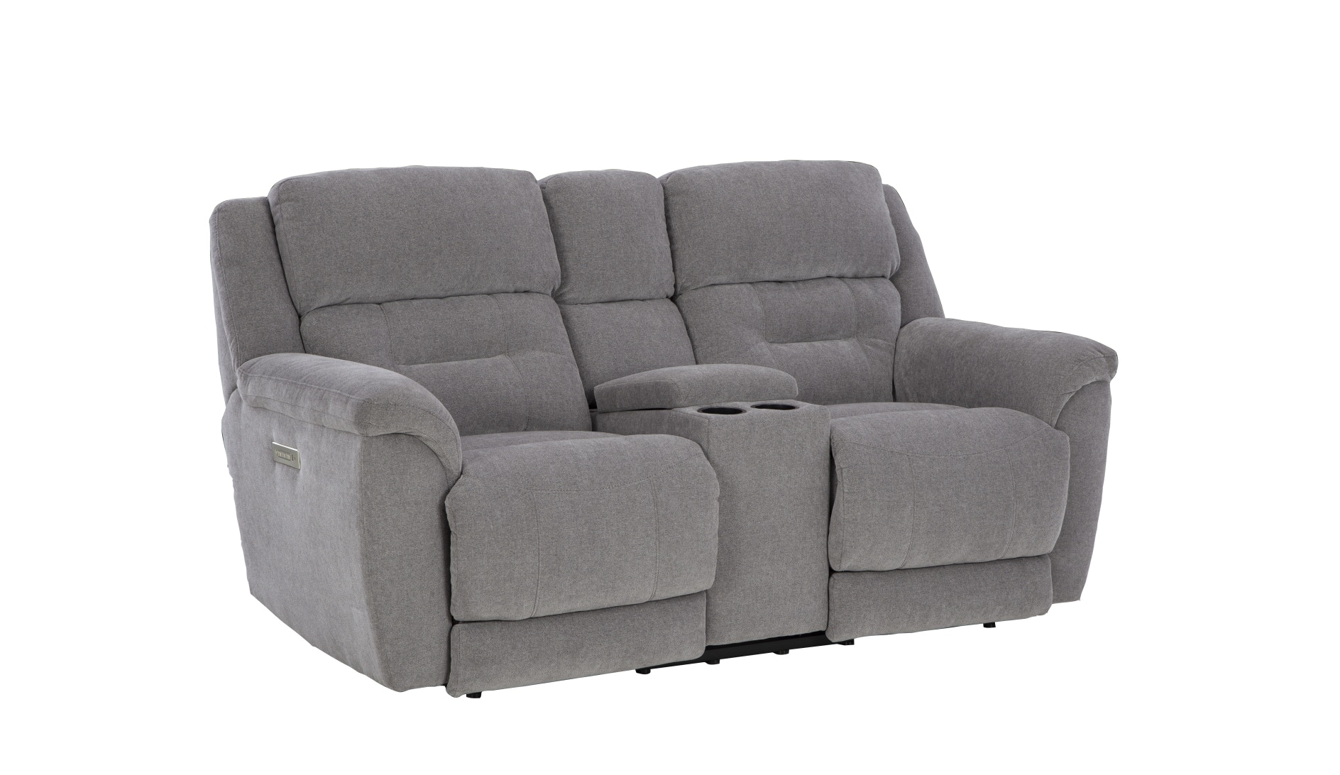  Knockout Power Loveseat - Granite 
