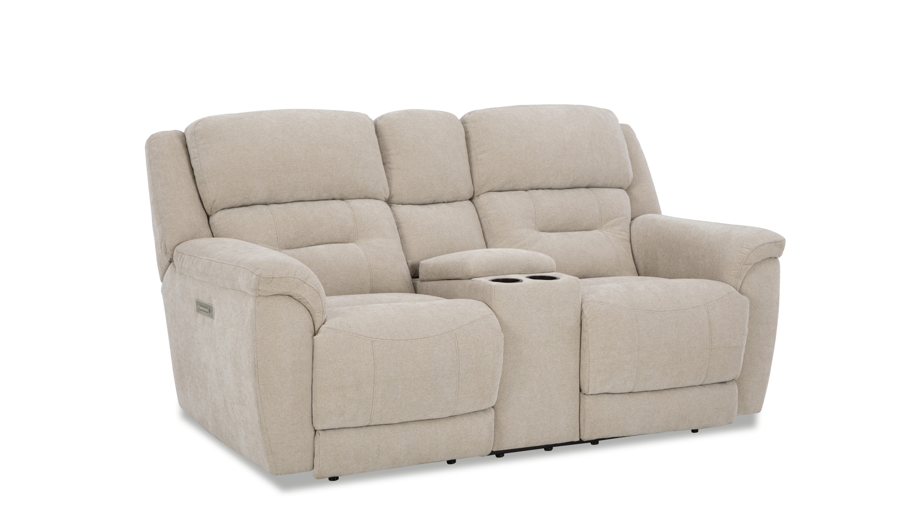  Knockout Power Loveseat - Stone 