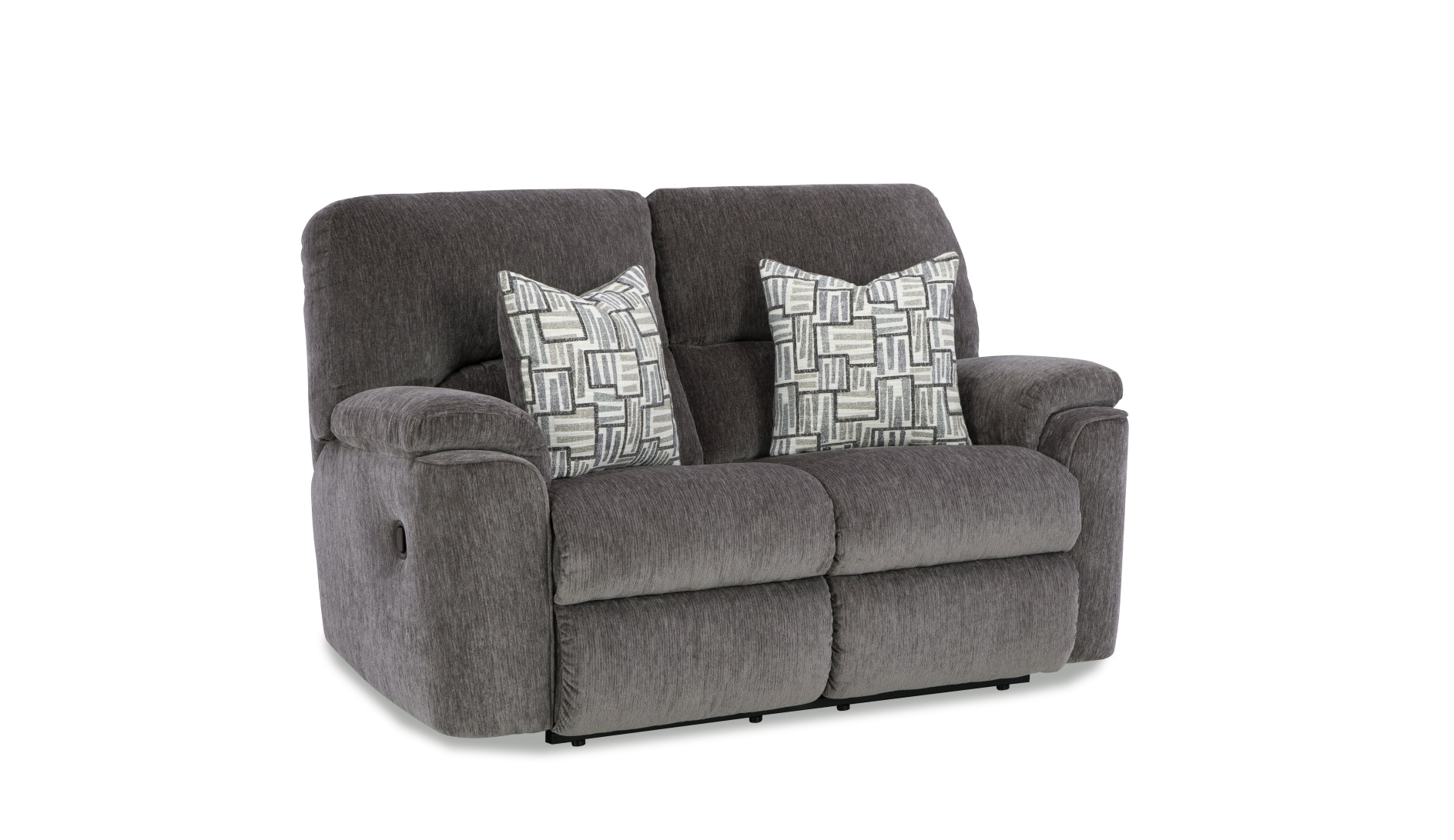  Payday Manual Loveseat - Pewter 