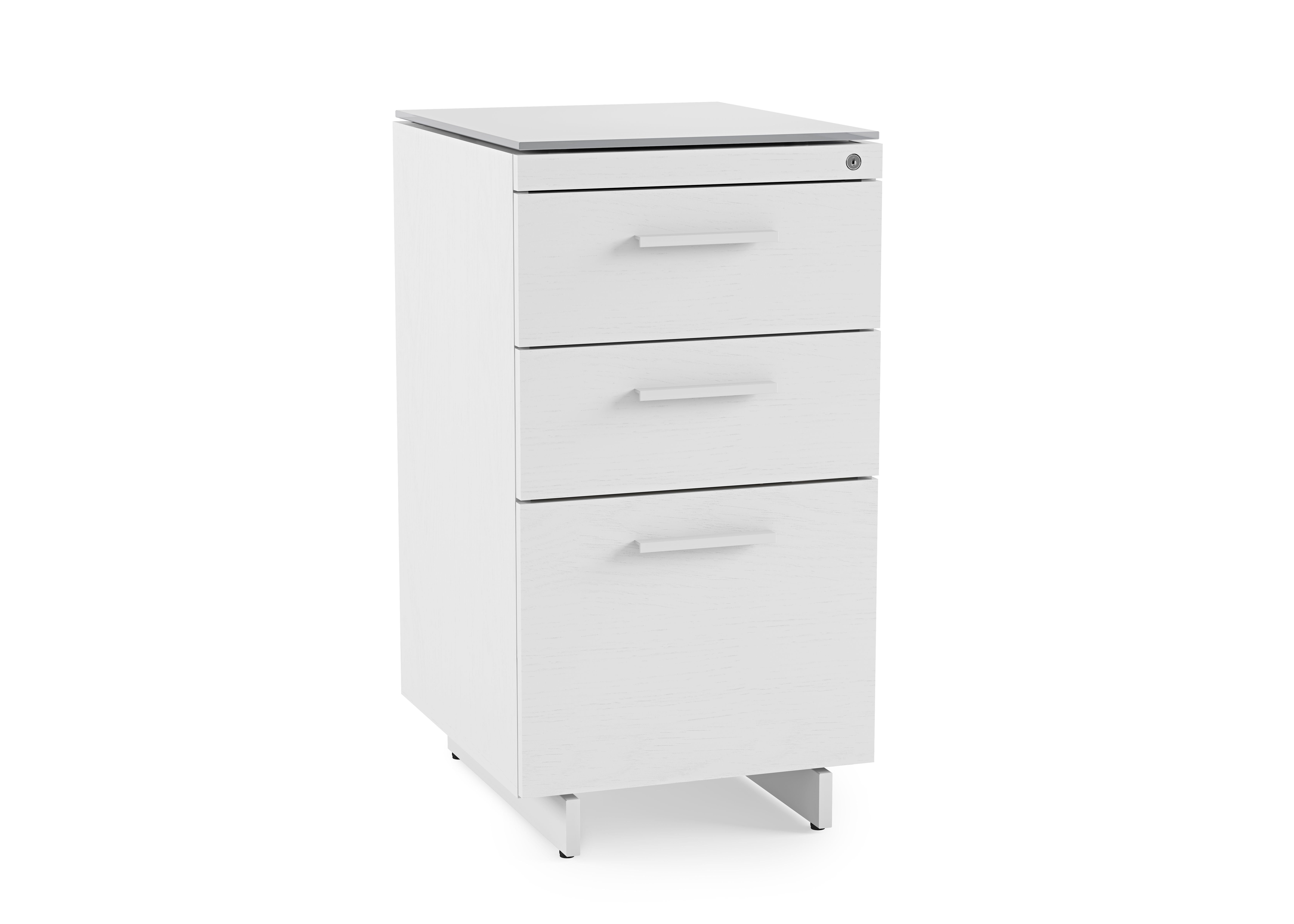 Bdi Home Office Centro 6414 3 Drawer File Cabinet 6414 Sw Gry
