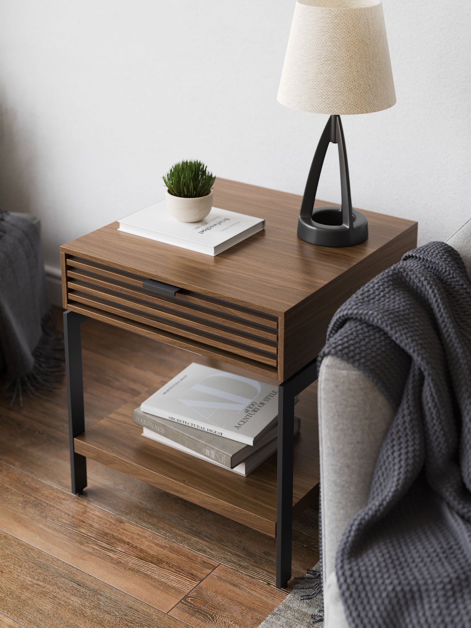 Cora 1176 End Table BDI1176WL