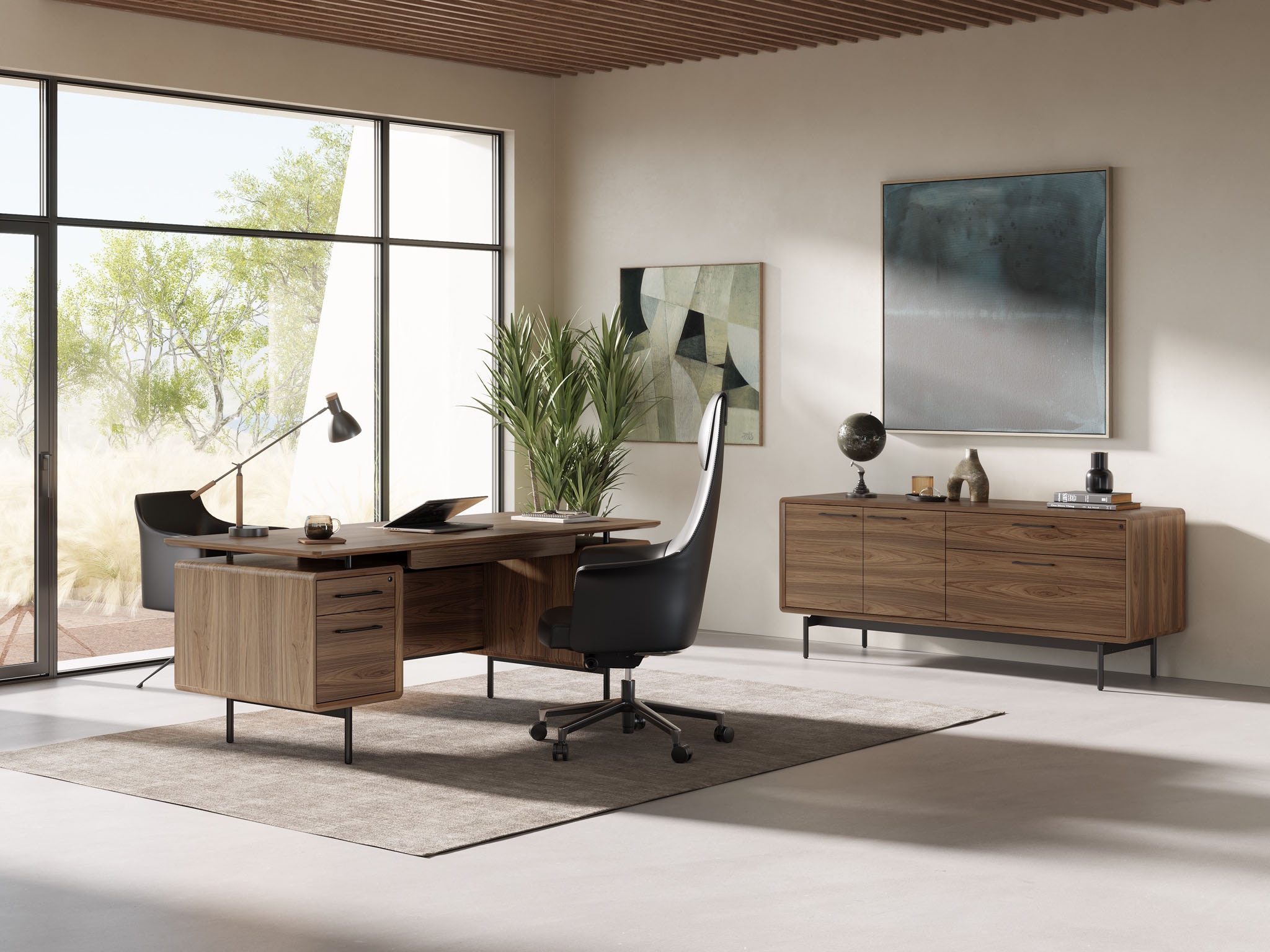 BDI LINQ 6821 Executive Desk - Thumbnail 4