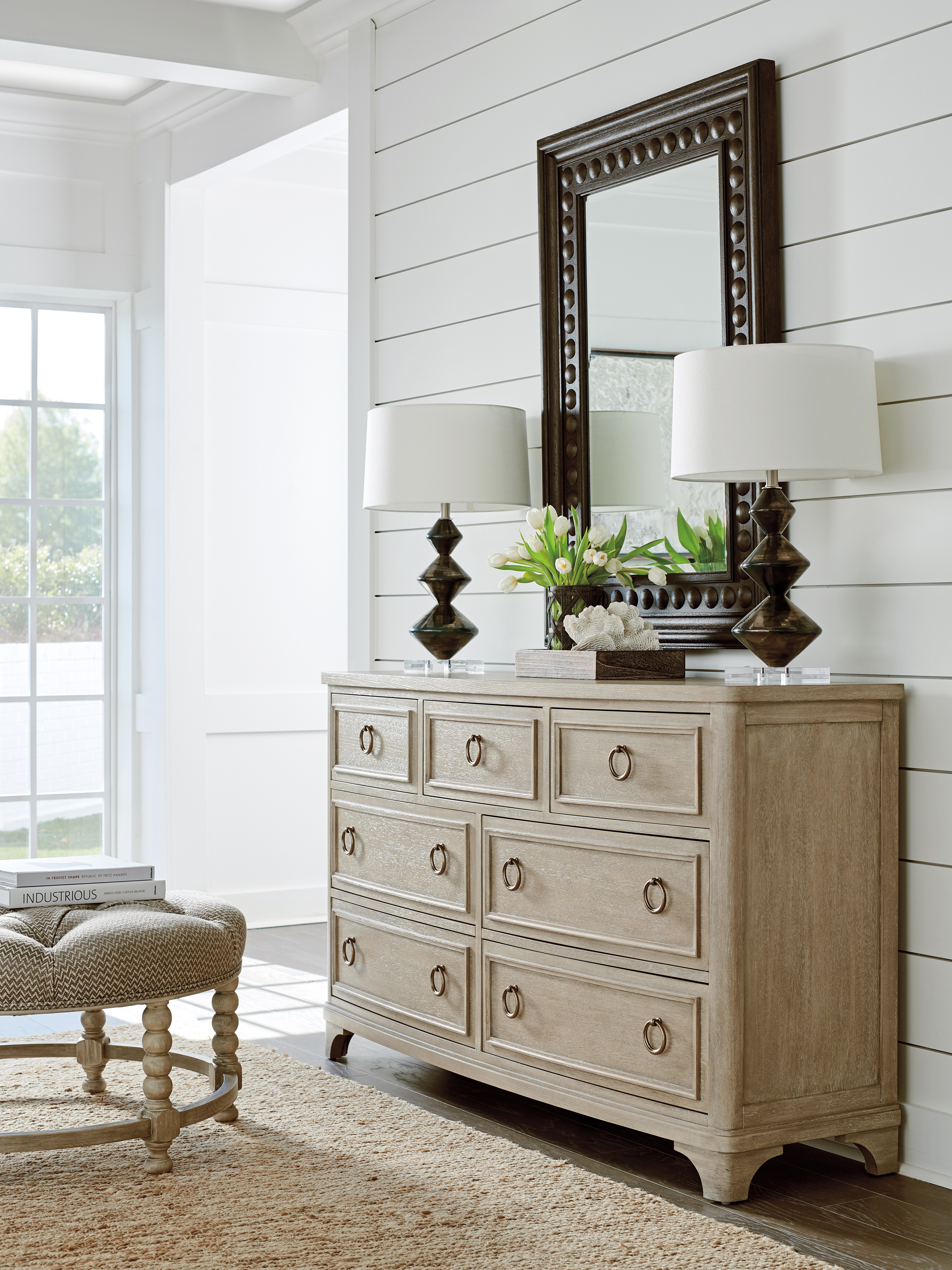 White deals triple dresser