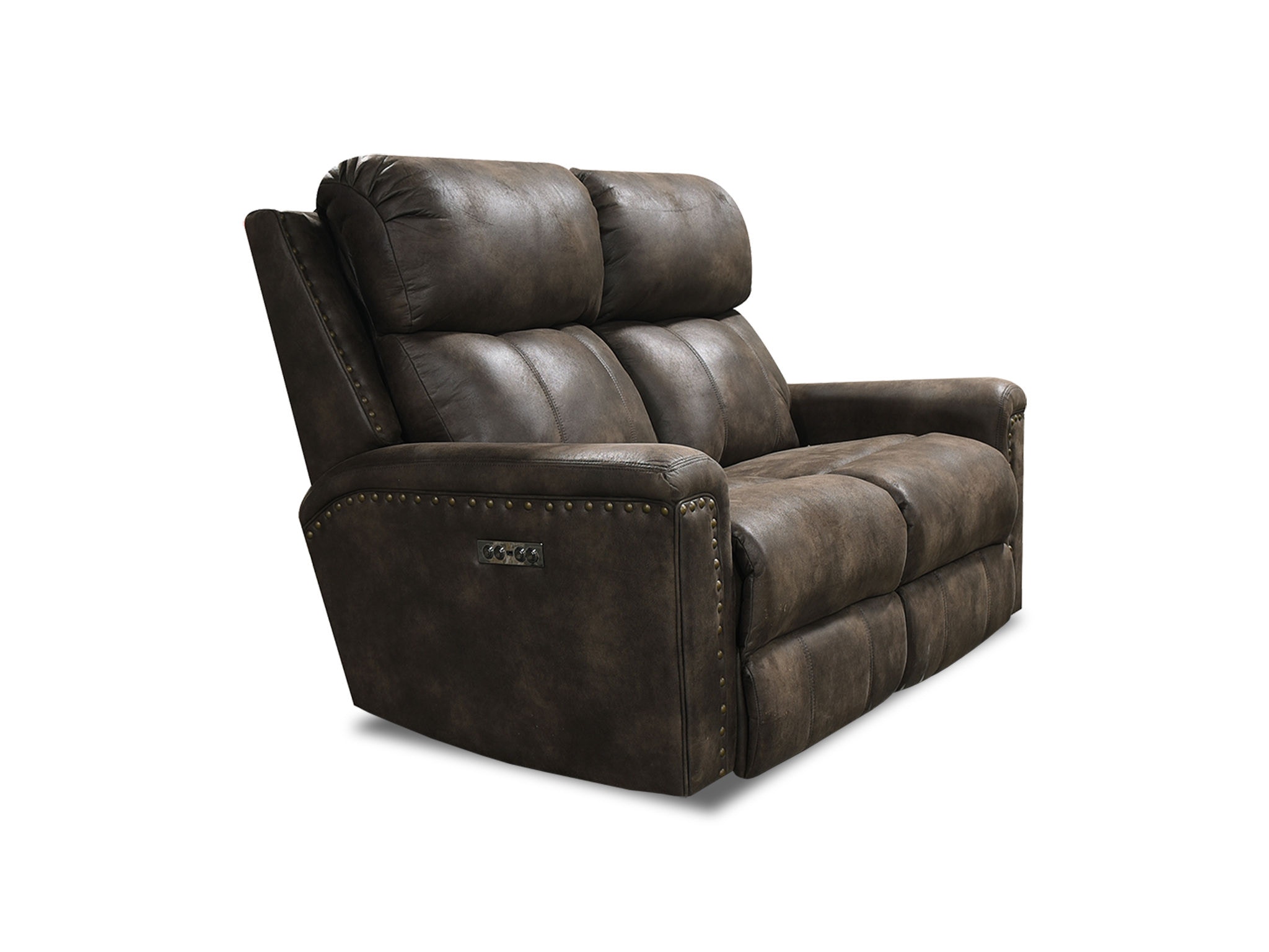  Double Reclining Loveseat with Nails V1C03N