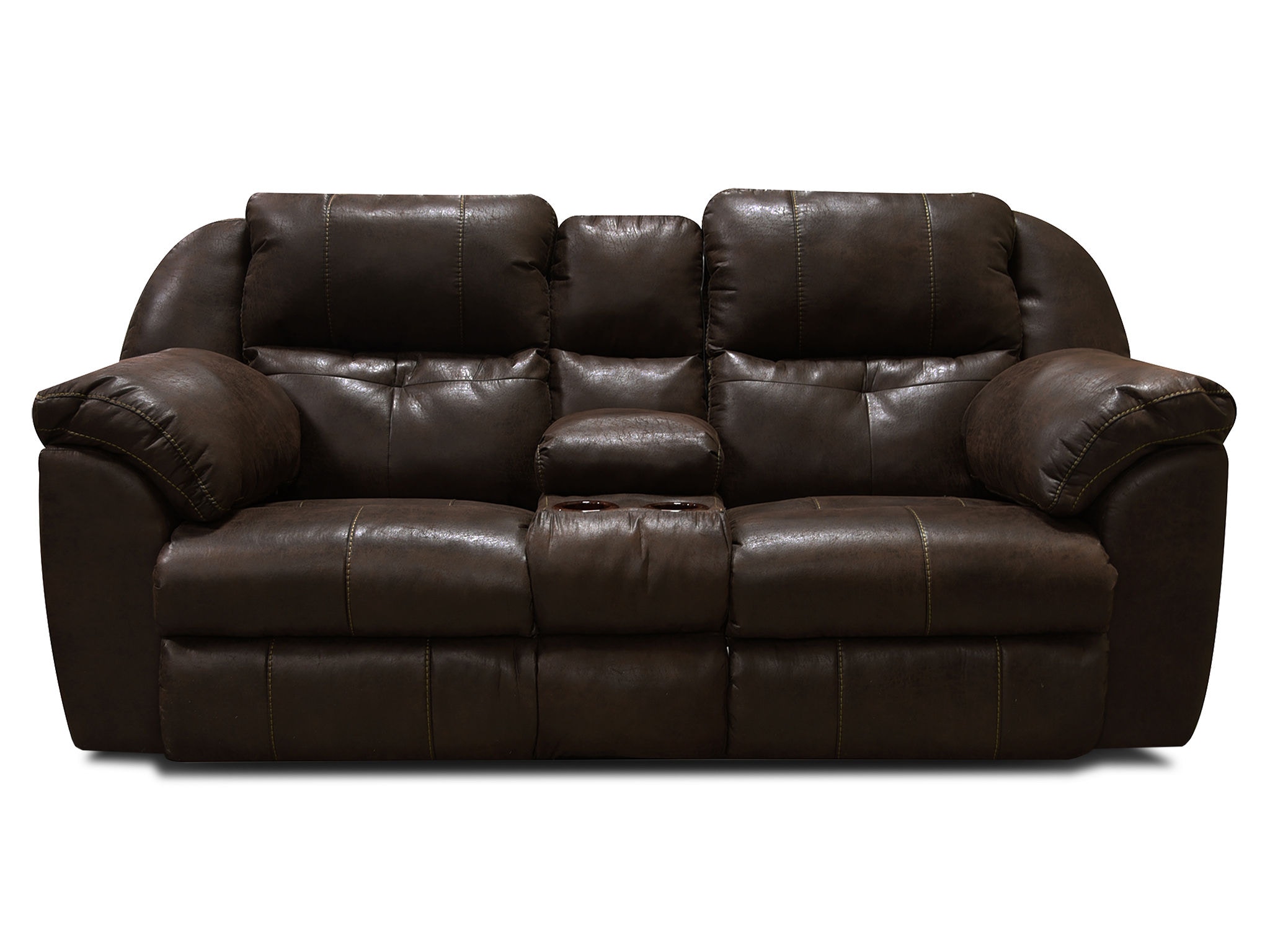  Double Reclining Loveseat Console V6D85R