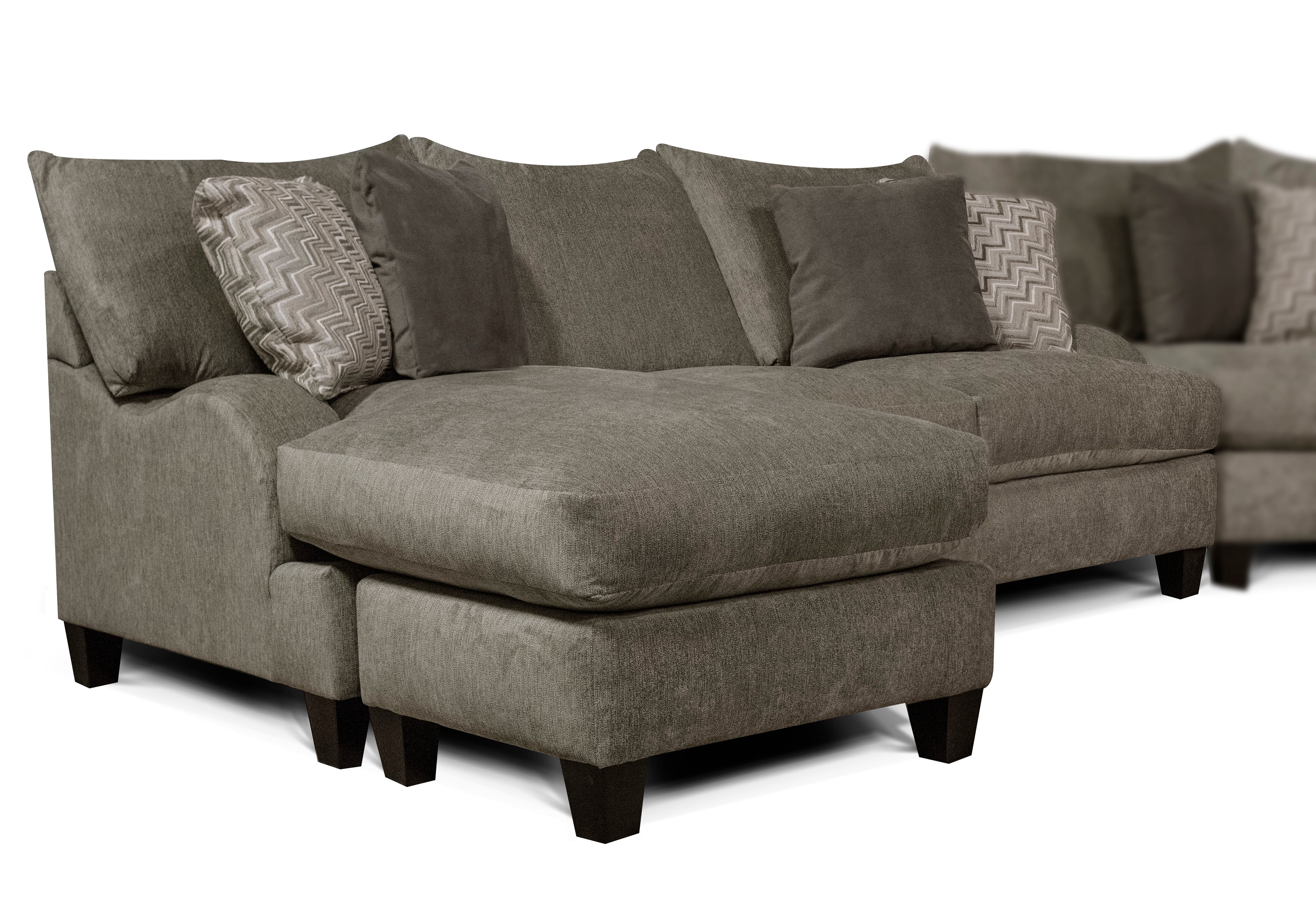  Sofa with Floating Ottoman Chaise V6N056R