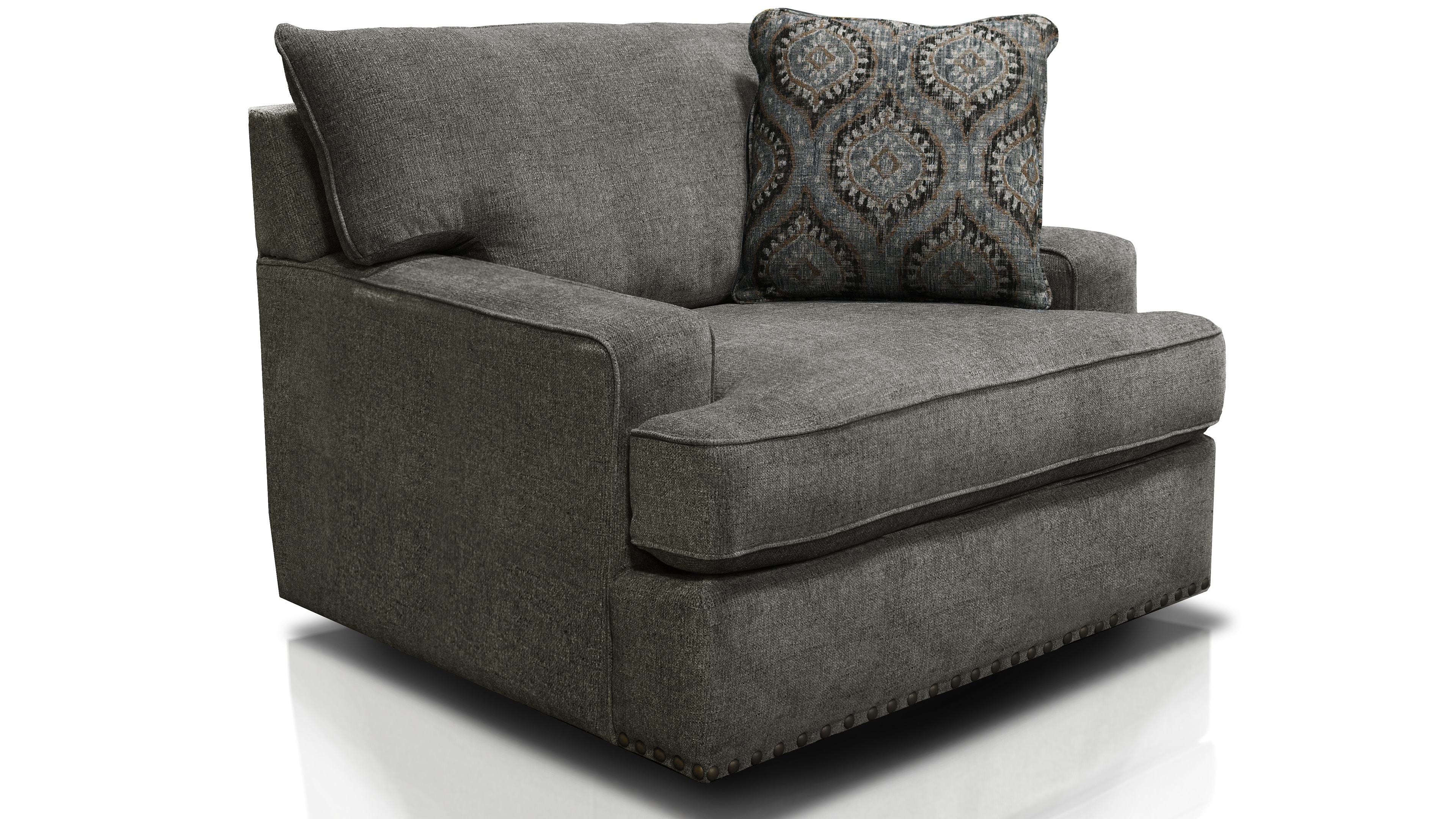  Swivel Chair with Nails V9E069N