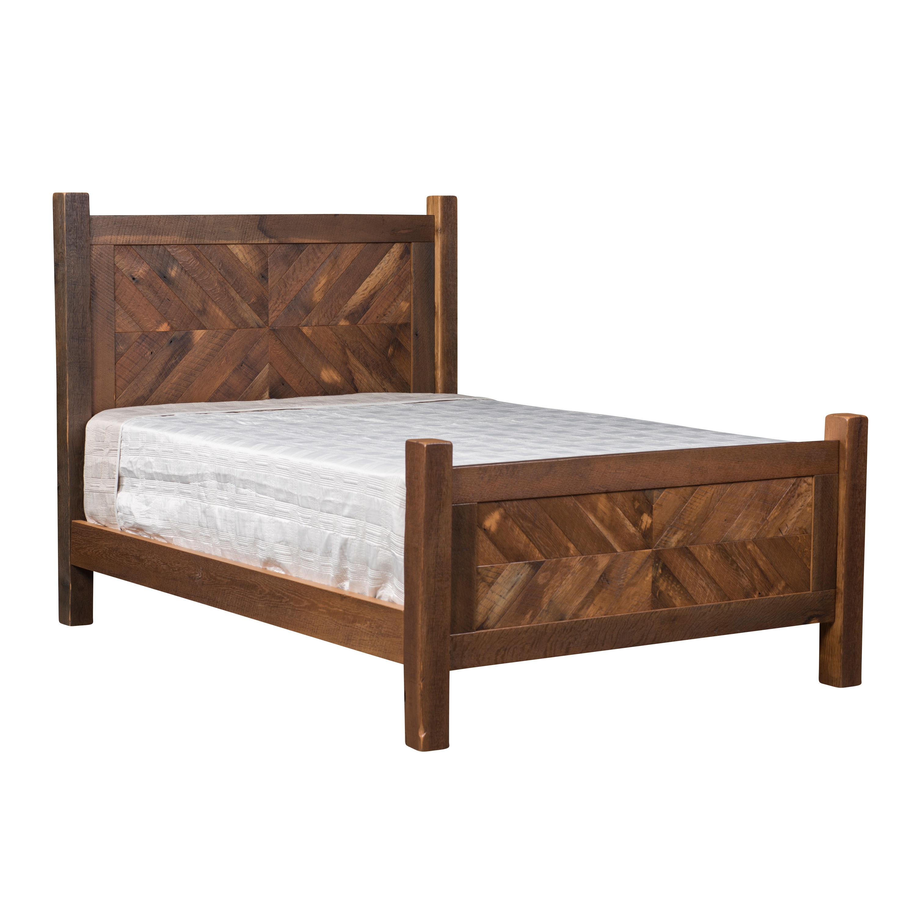 Urban Barnwood Furniture Bedroom Beds Chevron King Bed Woody S
