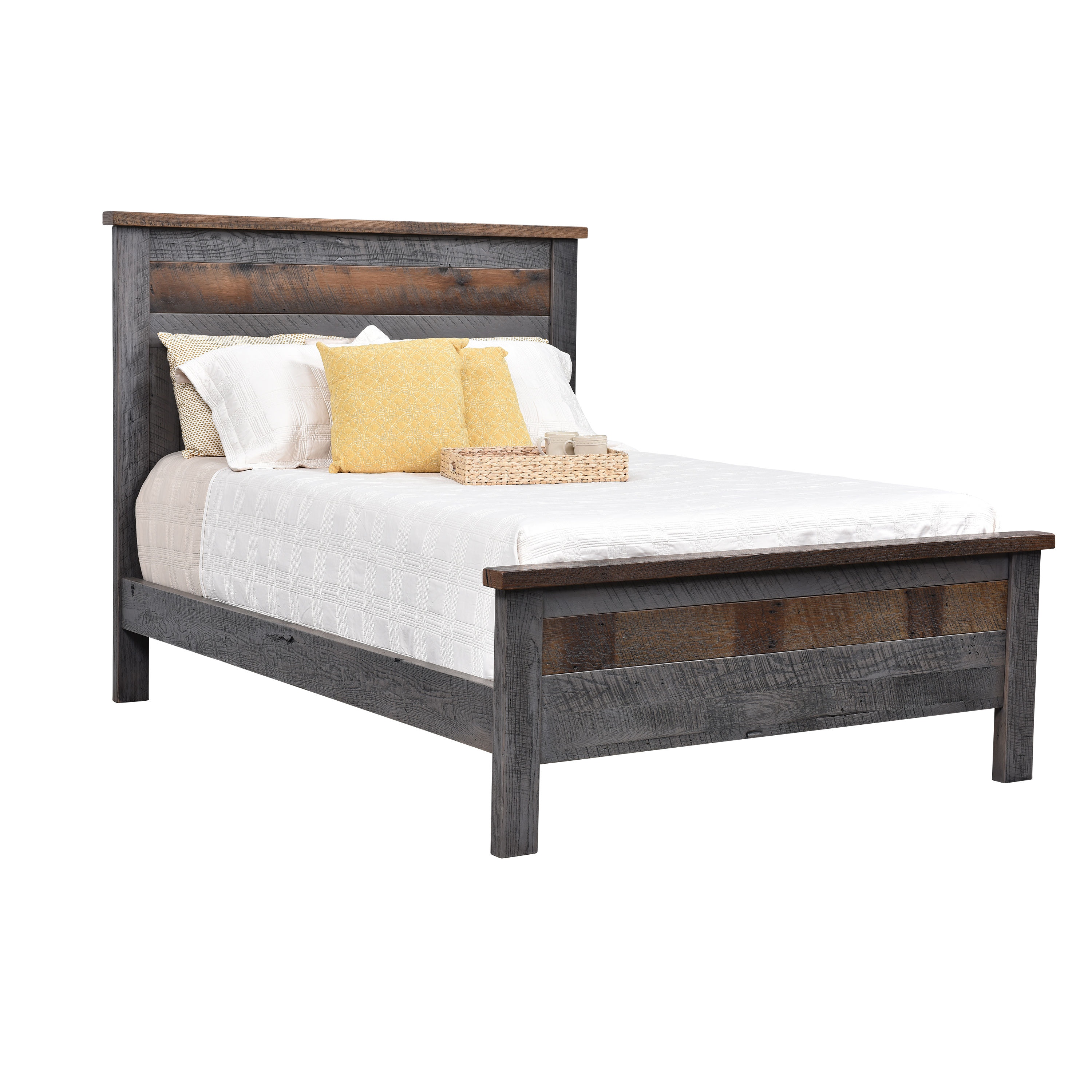 Urban Barnwood Furniture Bedroom Beds London Fog California King