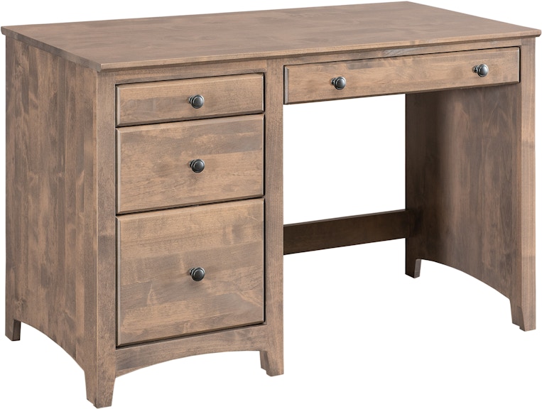 Archbold Furniture 4 Drawer Desk - Overhang Top 6524X