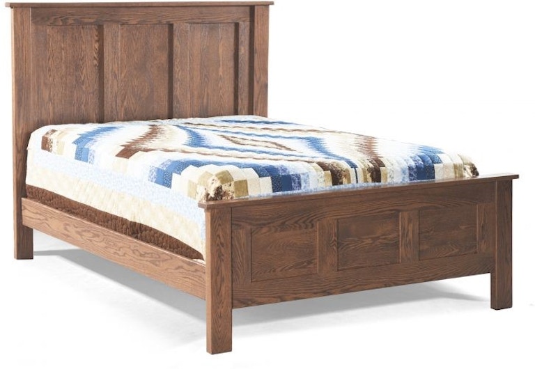 Archbold Furniture Franklin Oak Panel Bed 20298