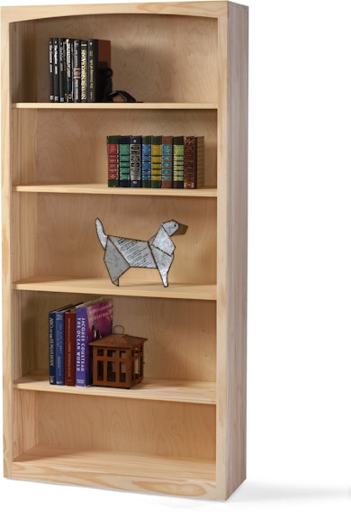 Archbold Furniture Pine Bookcase 36 X 72 3672