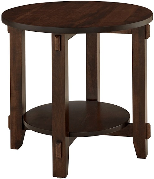 Archbold Furniture Amish Essentials Round End Table 4711