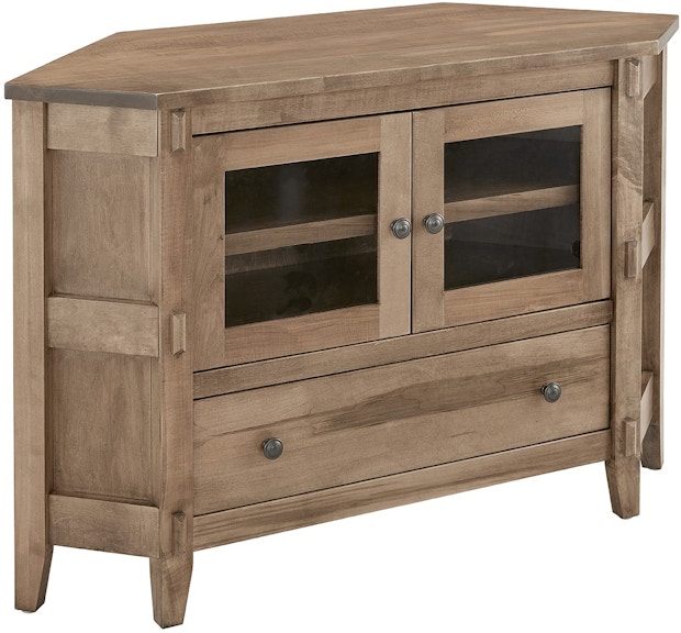Archbold Furniture Amish Essentials 49 Inch Corner Console Cabinet 4949