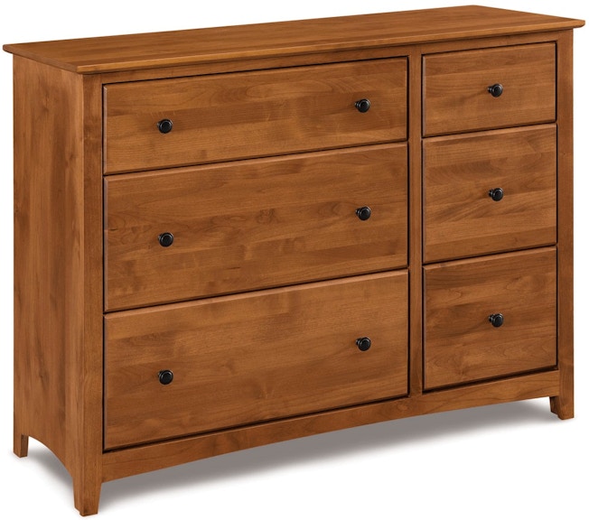 Archbold Furniture Shaker 6 Drawer Combo Dresser 6156X