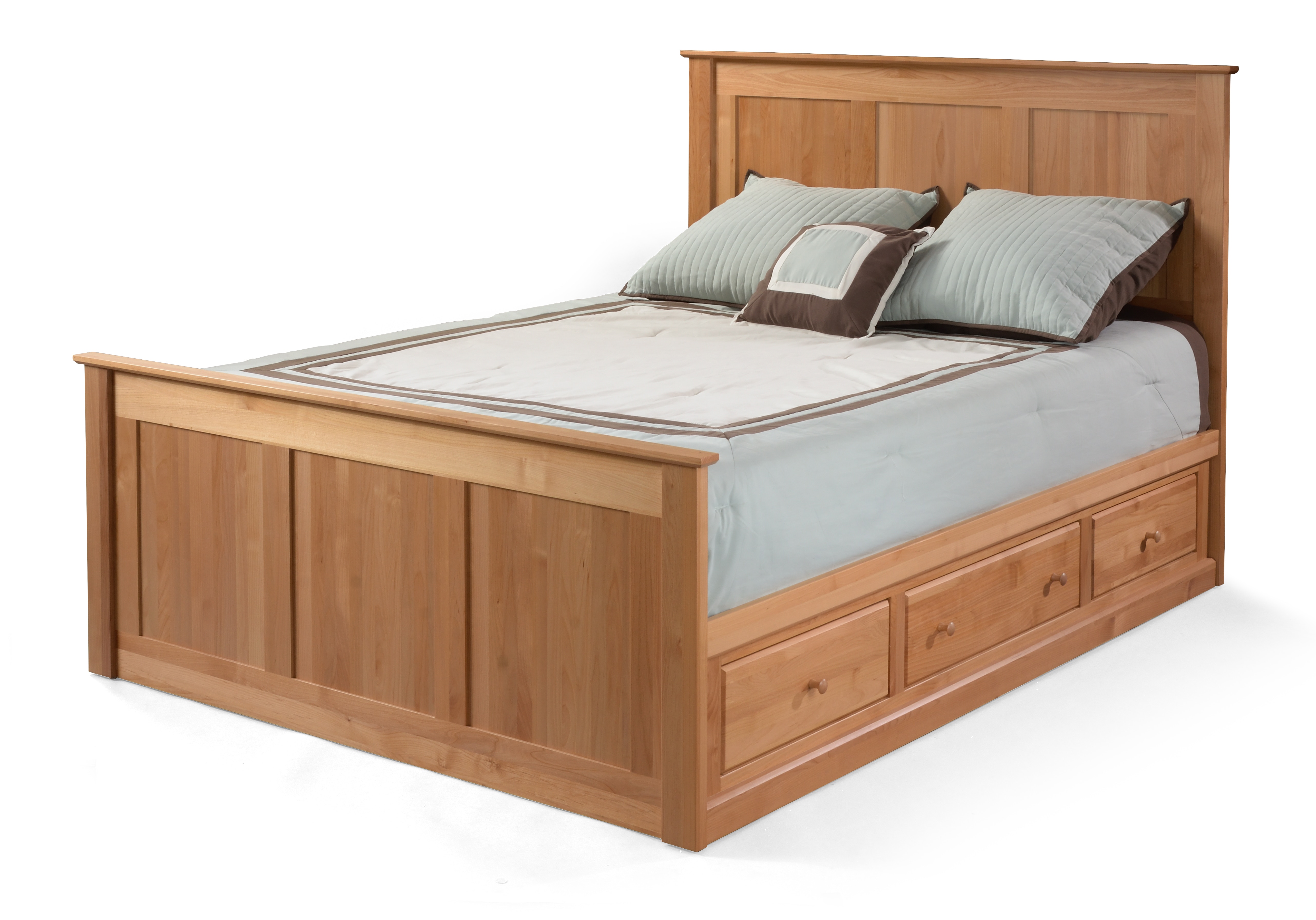 Archbold Furniture Company Low 3 Drawer Pedestal Twin/Full 60131