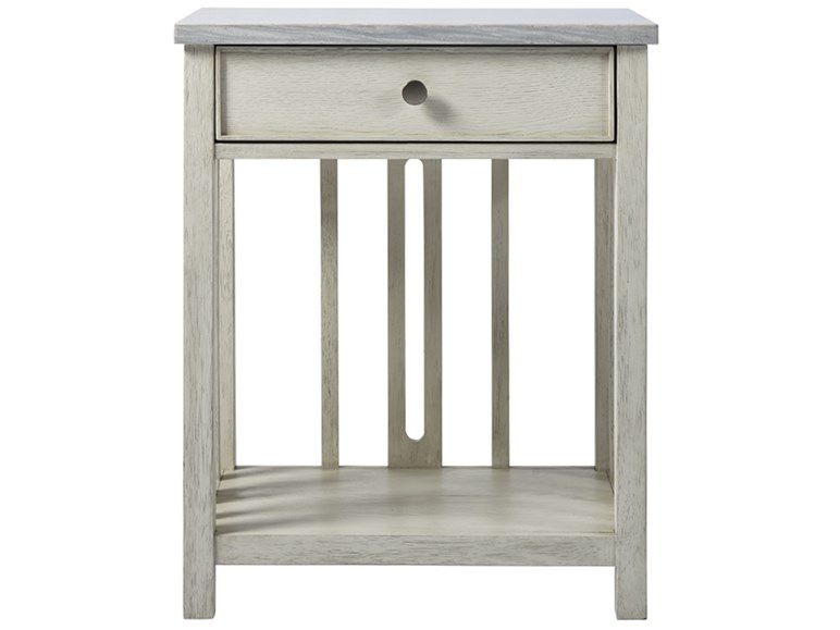 Coastal Living By Universal Bedroom Bedside Table With Stone