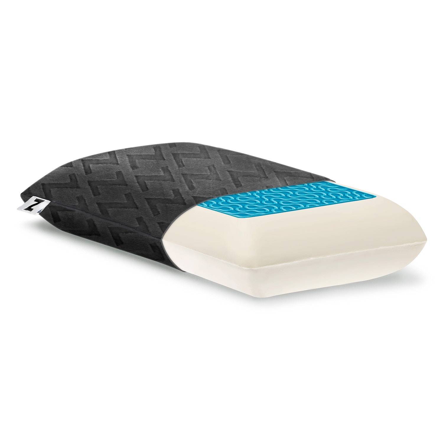 Z shredded cooling gel best sale memory foam pillow by malouf