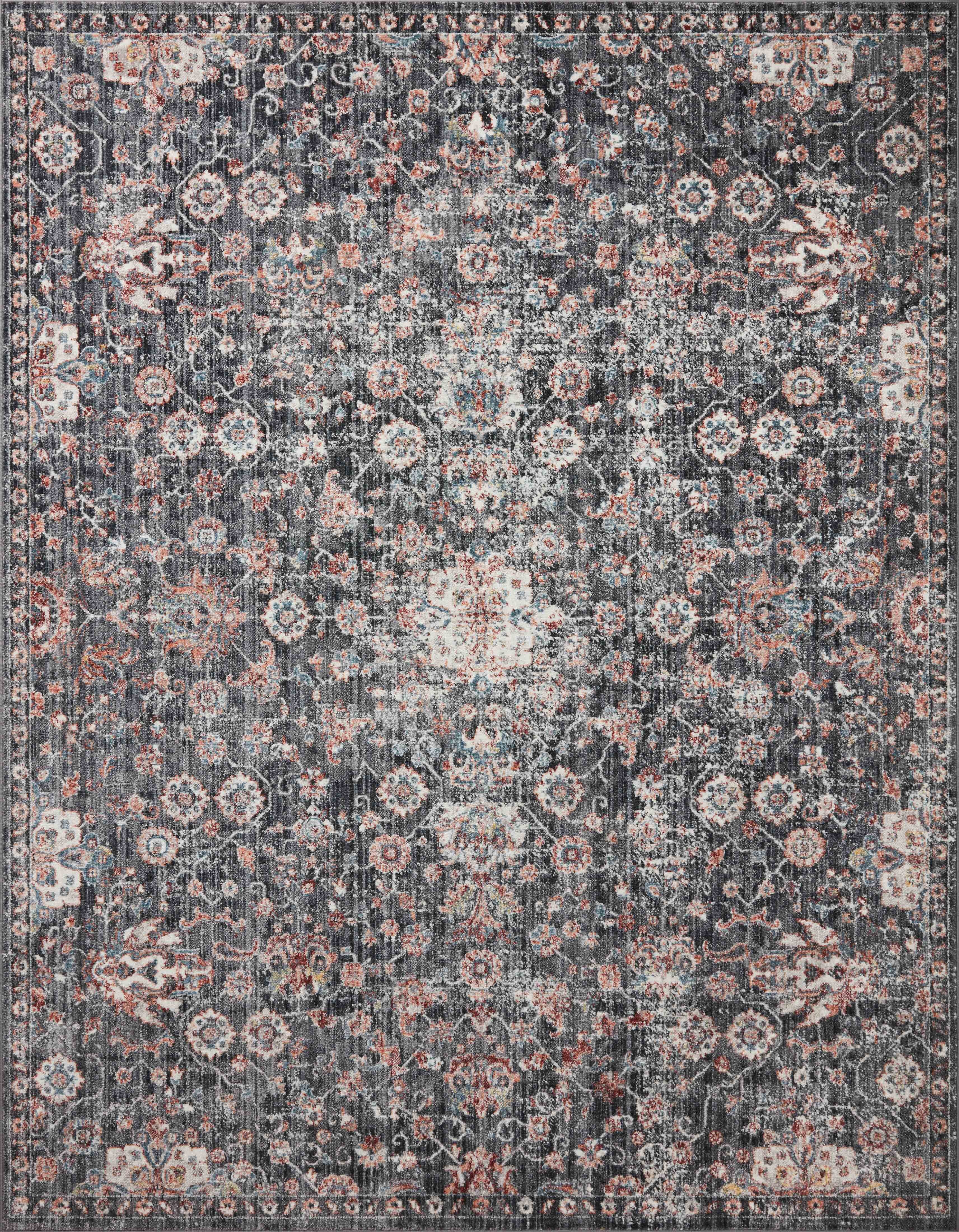 Loloi Area Rugs CASSANDRA CSN-03 CHARCOAL/RUST 9'3