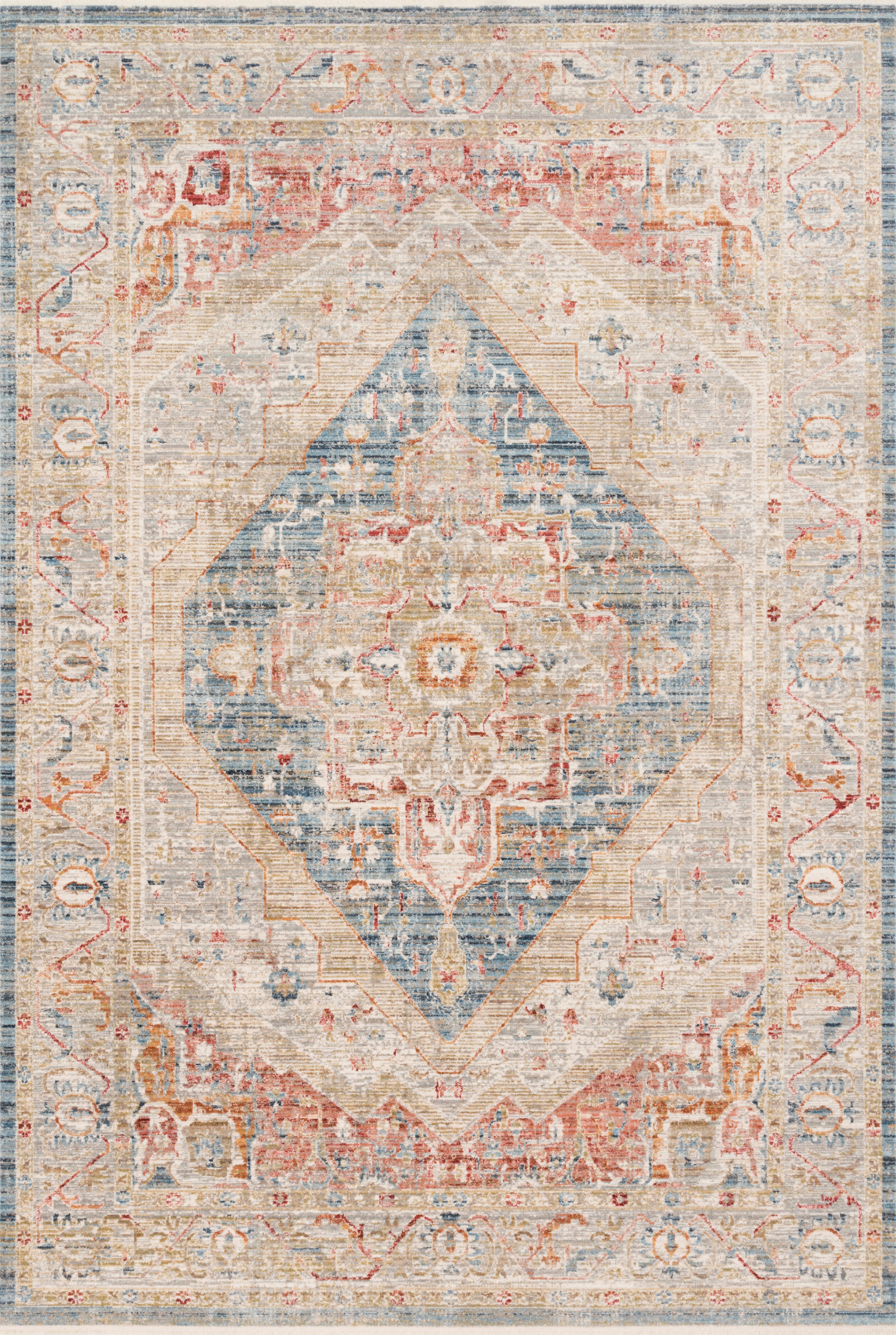 Loloi Floor Coverings Claire Rug CLE04 Blue/Multi Toms Price Home