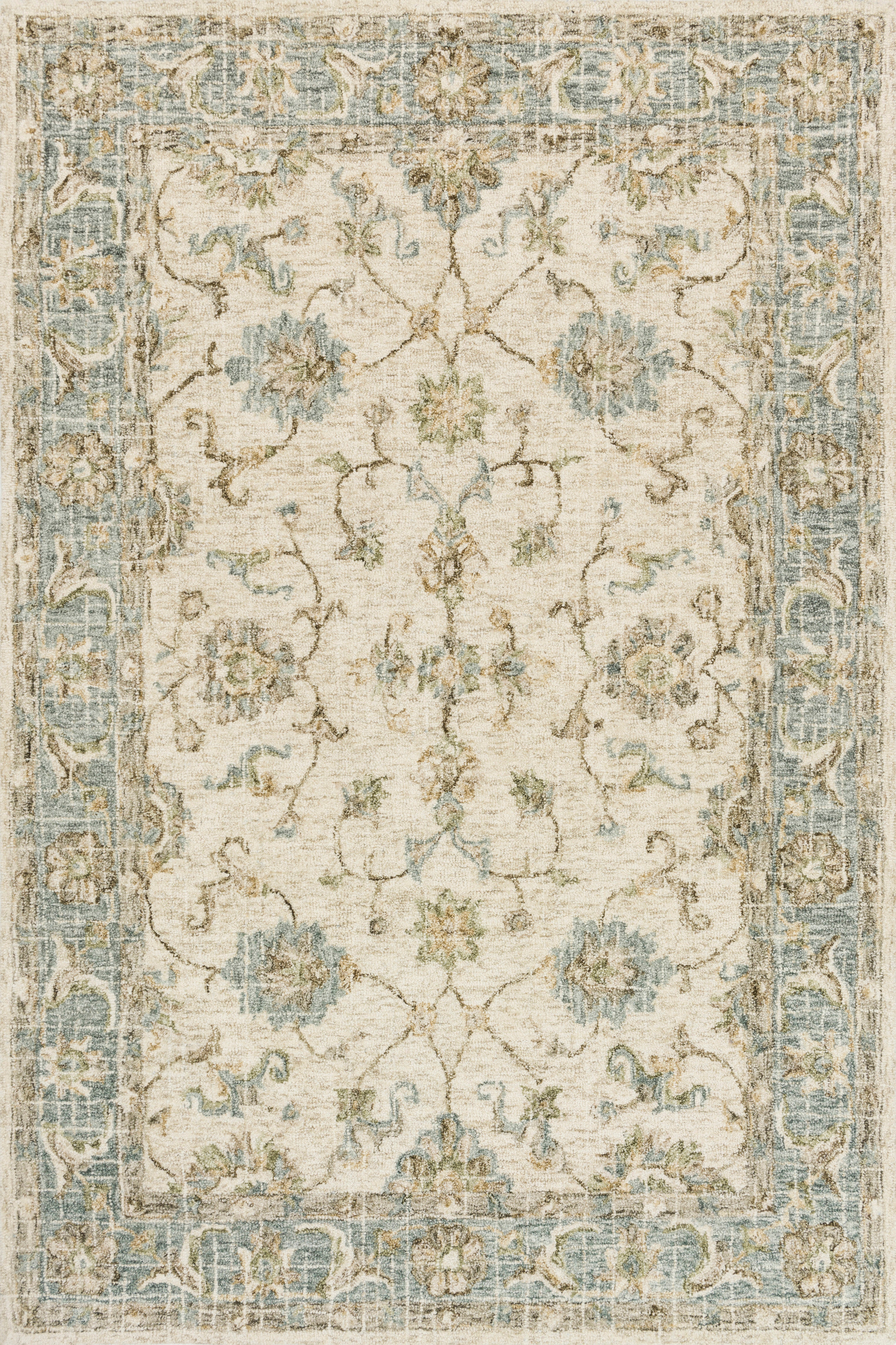 Loloi Area Rugs Julian Rug JI-06 Ivory/Spa - Aminis