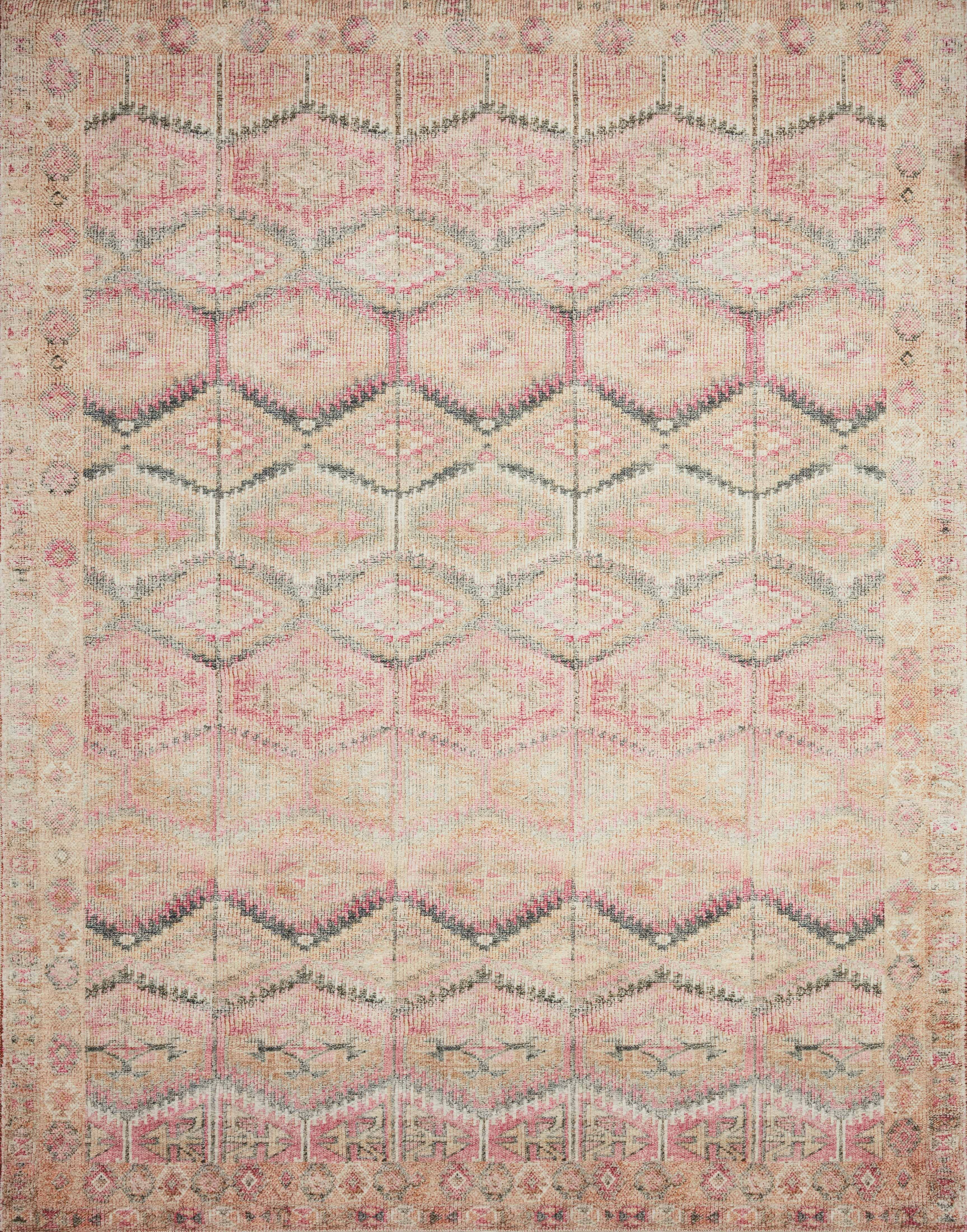 Loloi Area Rugs LAYLA LAY-17 PINK/LAGOON 7'6