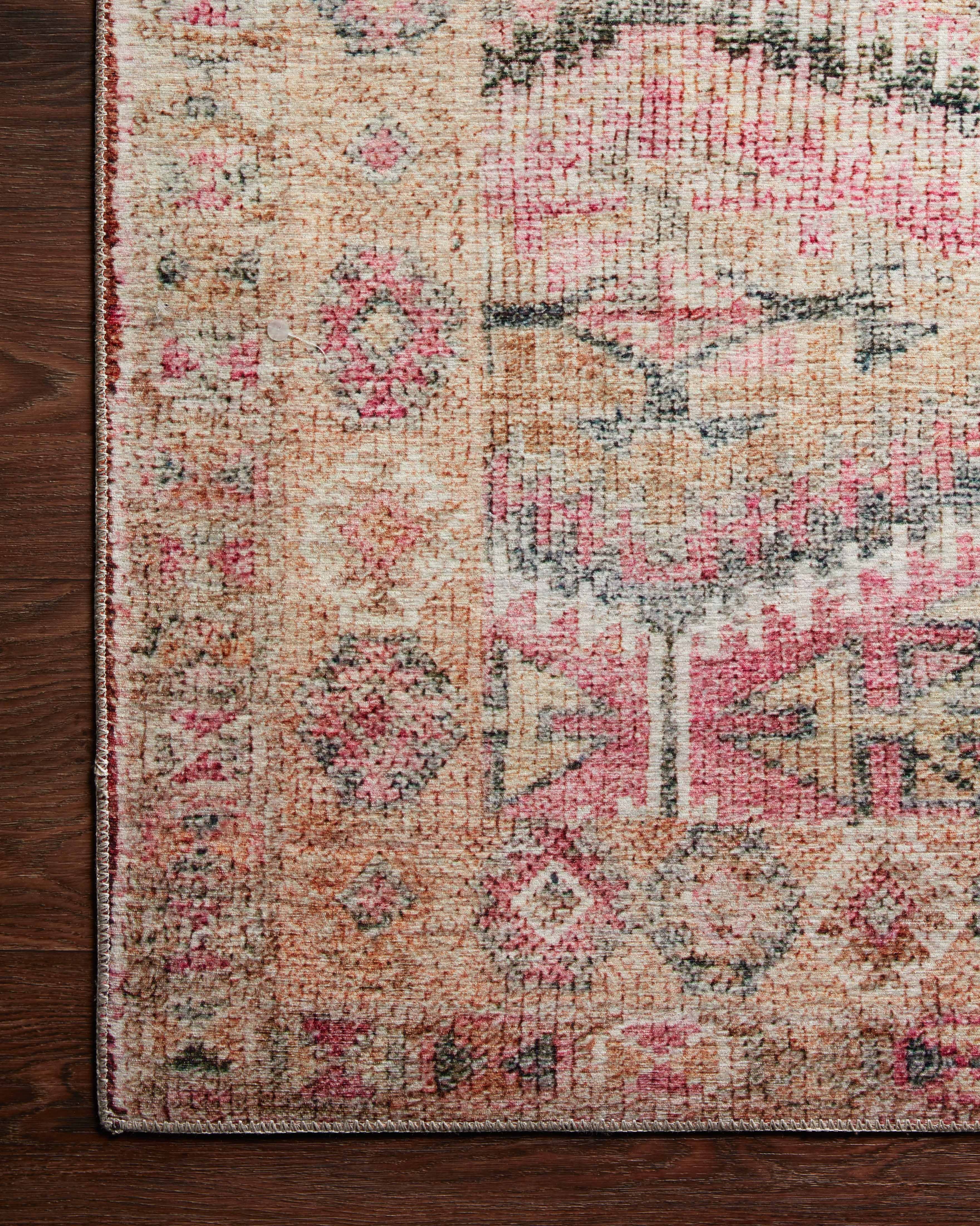 Loloi Area Rugs LAYLA LAY-17 PINK/LAGOON 7'6