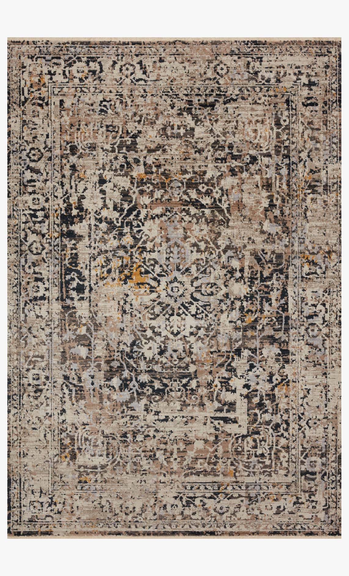 Loloi Area Rugs LEIGH LEI-03 CHARCOAL/TAUPE 5'3