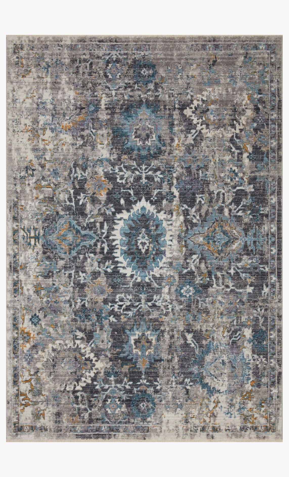Loloi Area Rugs Samra Rug SAM-02 Grey/Multi - Indiana Furniture 