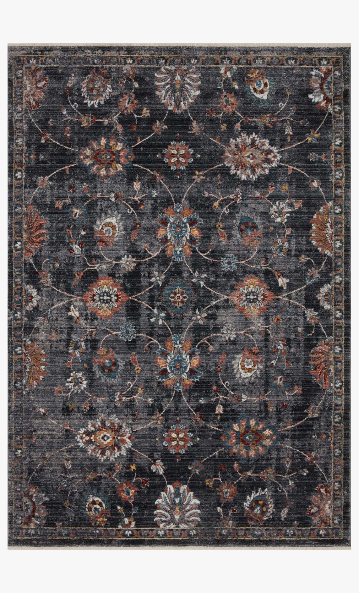 Loloi Area Rugs Samra Rug SAM-08 Charcoal/Multi - Aminis