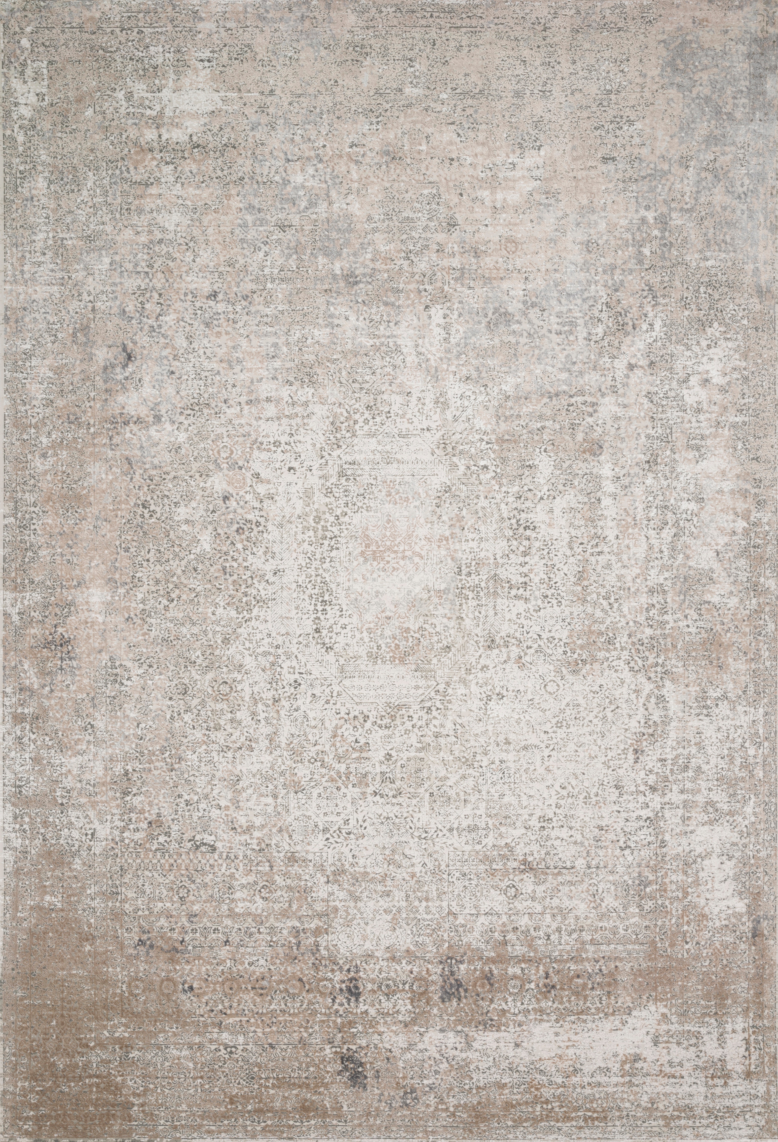 rumina　0313 nuLOOM Alayna Textured Geometric Light Grey 4 ft. x 6 ft