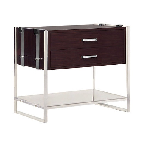 Ralph Lauren Modern Penthouse Pryce Acrylic Nightstand Decor House