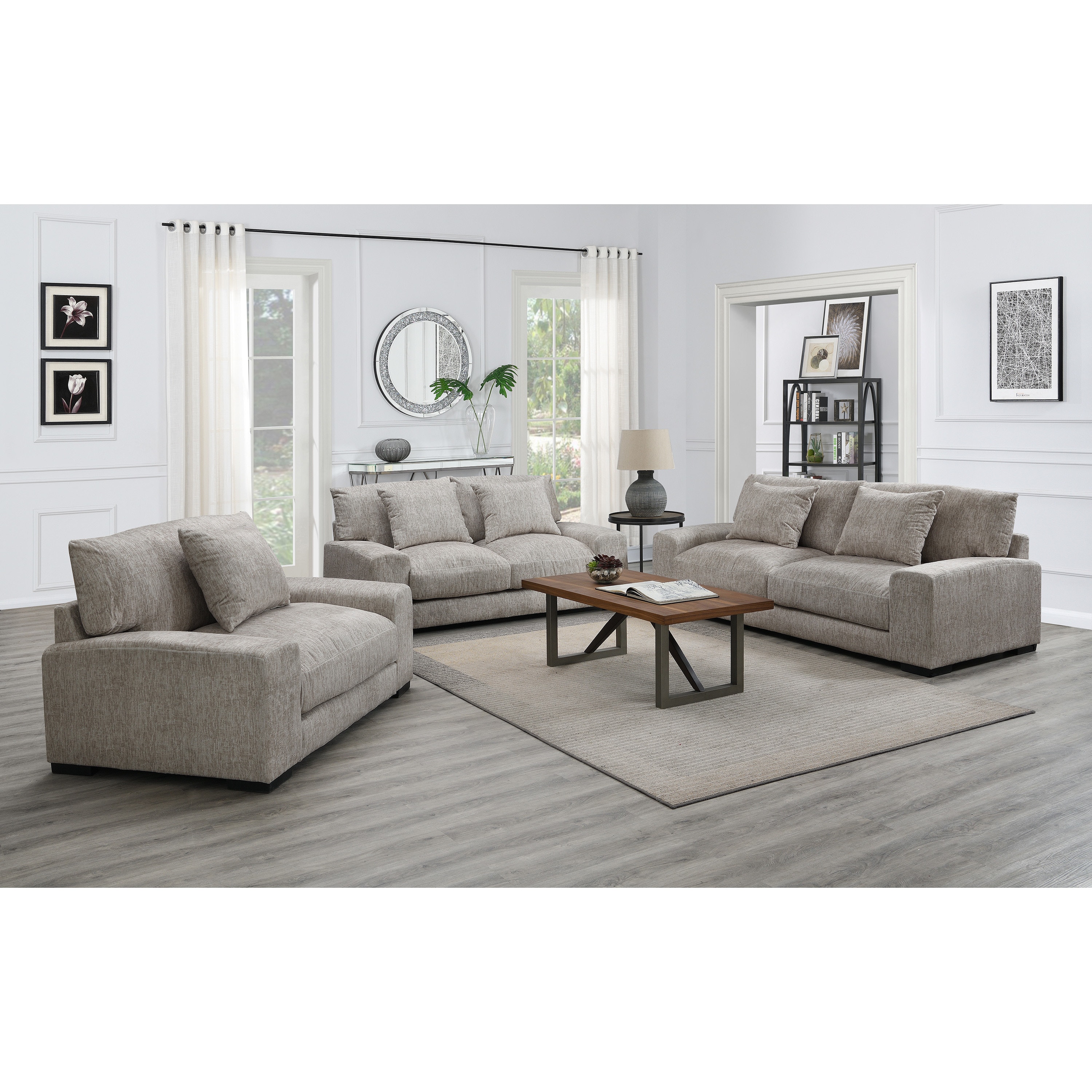 Big loveseat deals chair