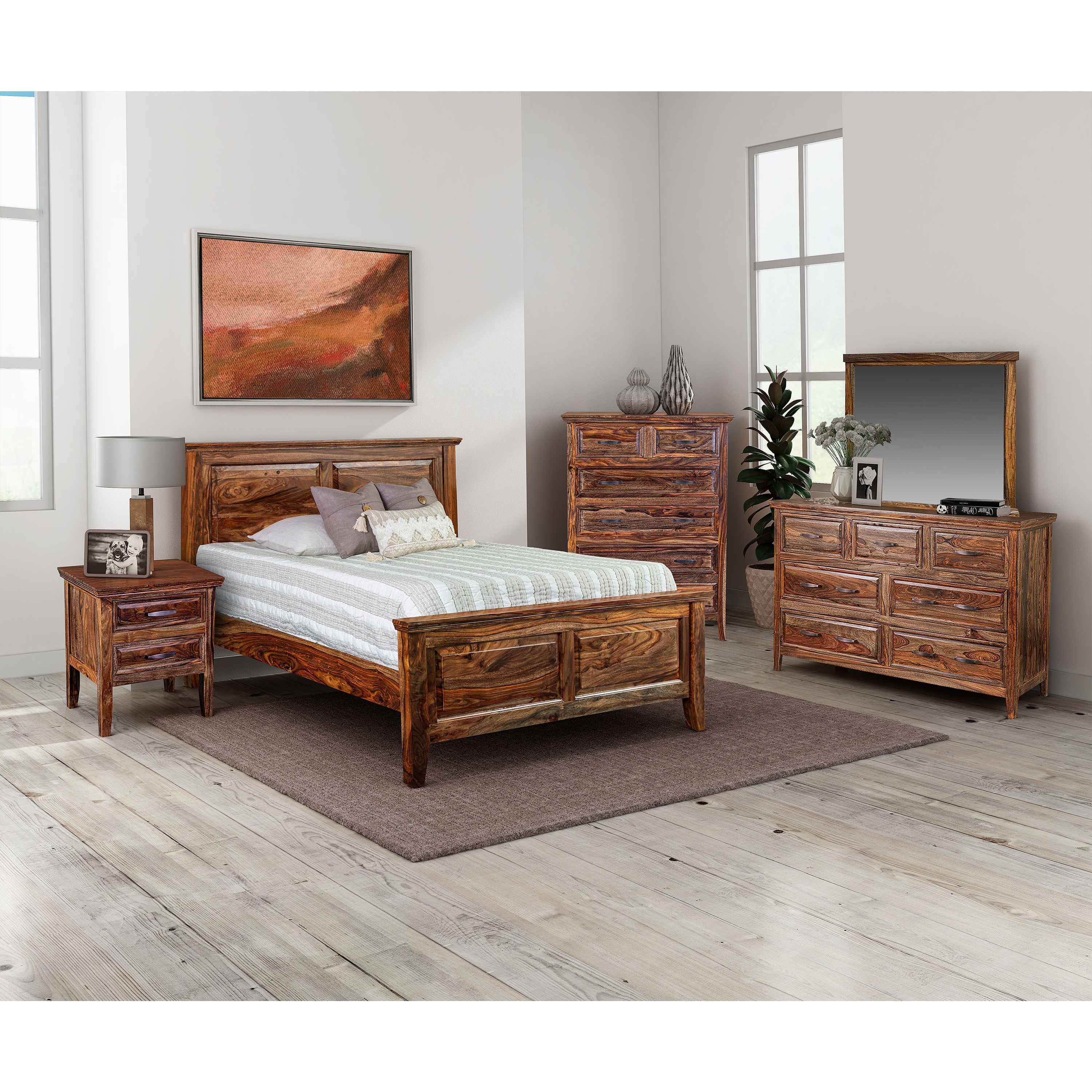 Porter Designs Bedroom Sonora Queen Bed Harvest 04116147730KIT