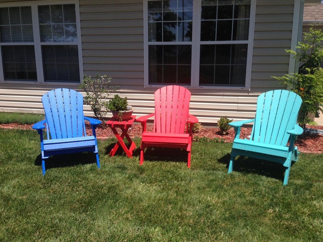 Green Country Decor Outdoor Furniture Poly Adirondack Chair Folding