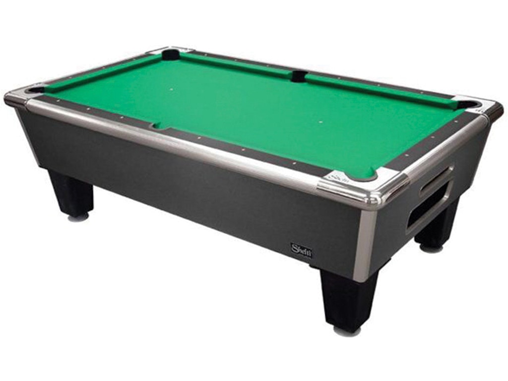 Fly kite hue Separately Shelti Bar and Game Room Pool Table Bayside 8 Foot Charcoal - Aminis