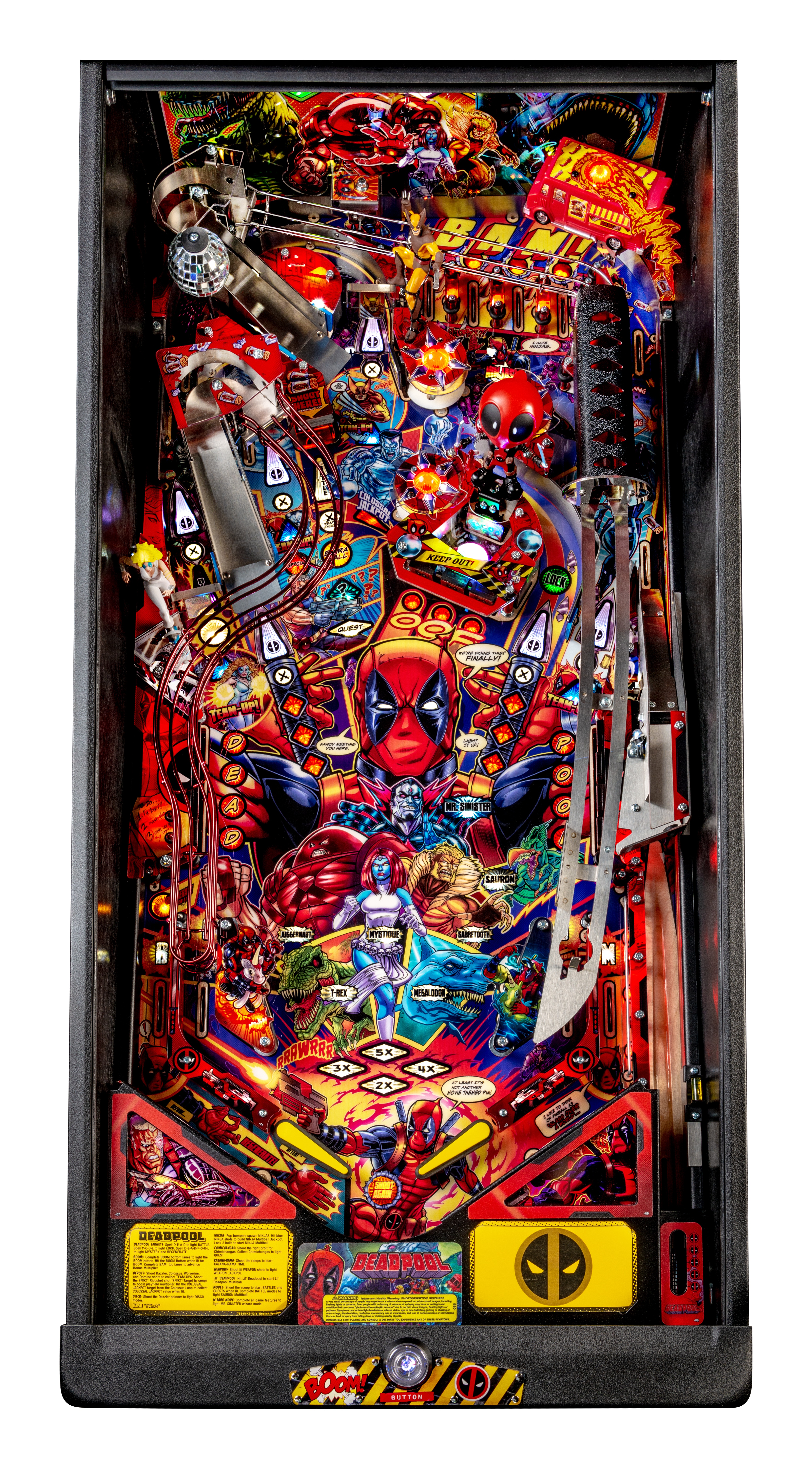 Stern Bar and Game Room Pinball Deadpool Premium Aminis