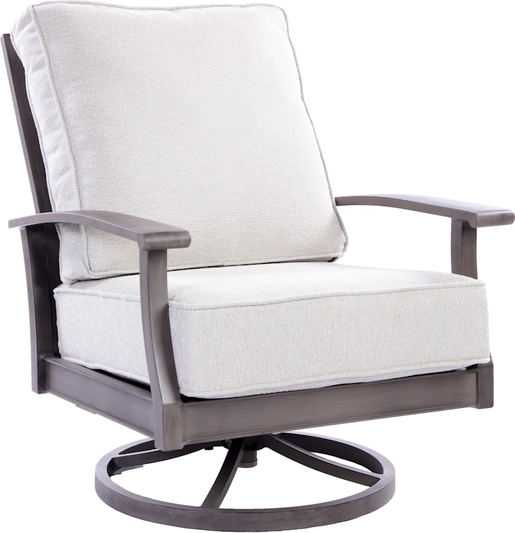 american home outdoorpatio palms cushion aluminum swivel rocking lounge  chair