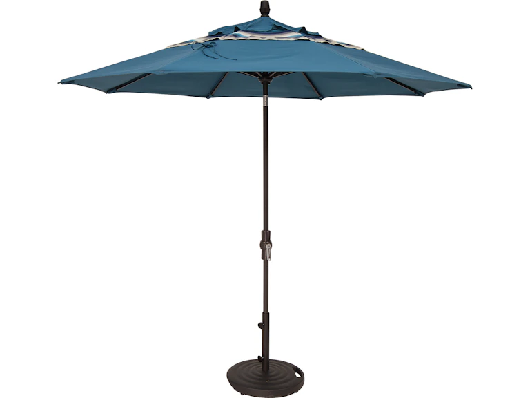 9 double vented patio umbrella 9FT with Auto Tilt This large umbrella is the ideal shade solution for your outdoor living spaces 9' Rio Double Vented Round