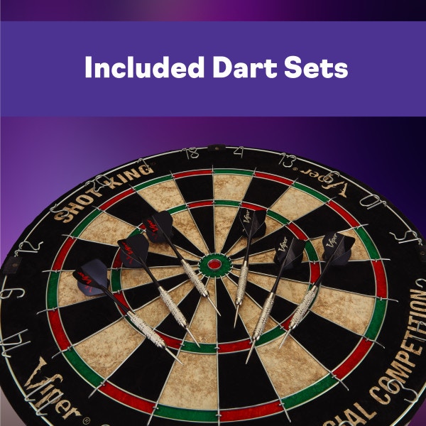 GLD Bar and Game Room Steel Tip Dart Board Shot King Aminis