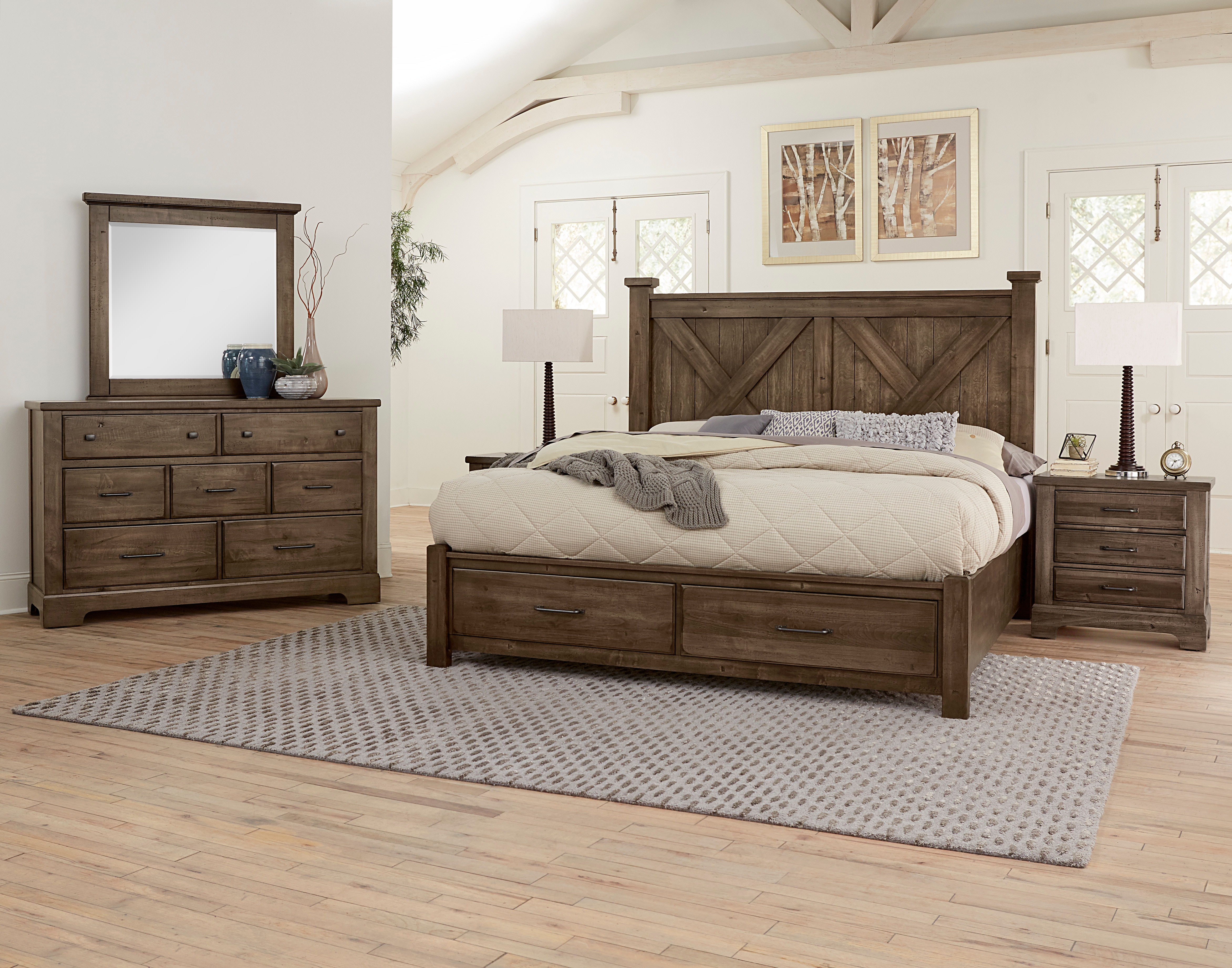 Artisan & Post By Vaughan-Bassett Bedroom Queen X Bed With Footboard ...