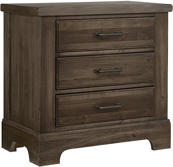 Artisan & Post by Vaughan-Bassett Cool Rustic Night Stand - 3 Drwr 170-227