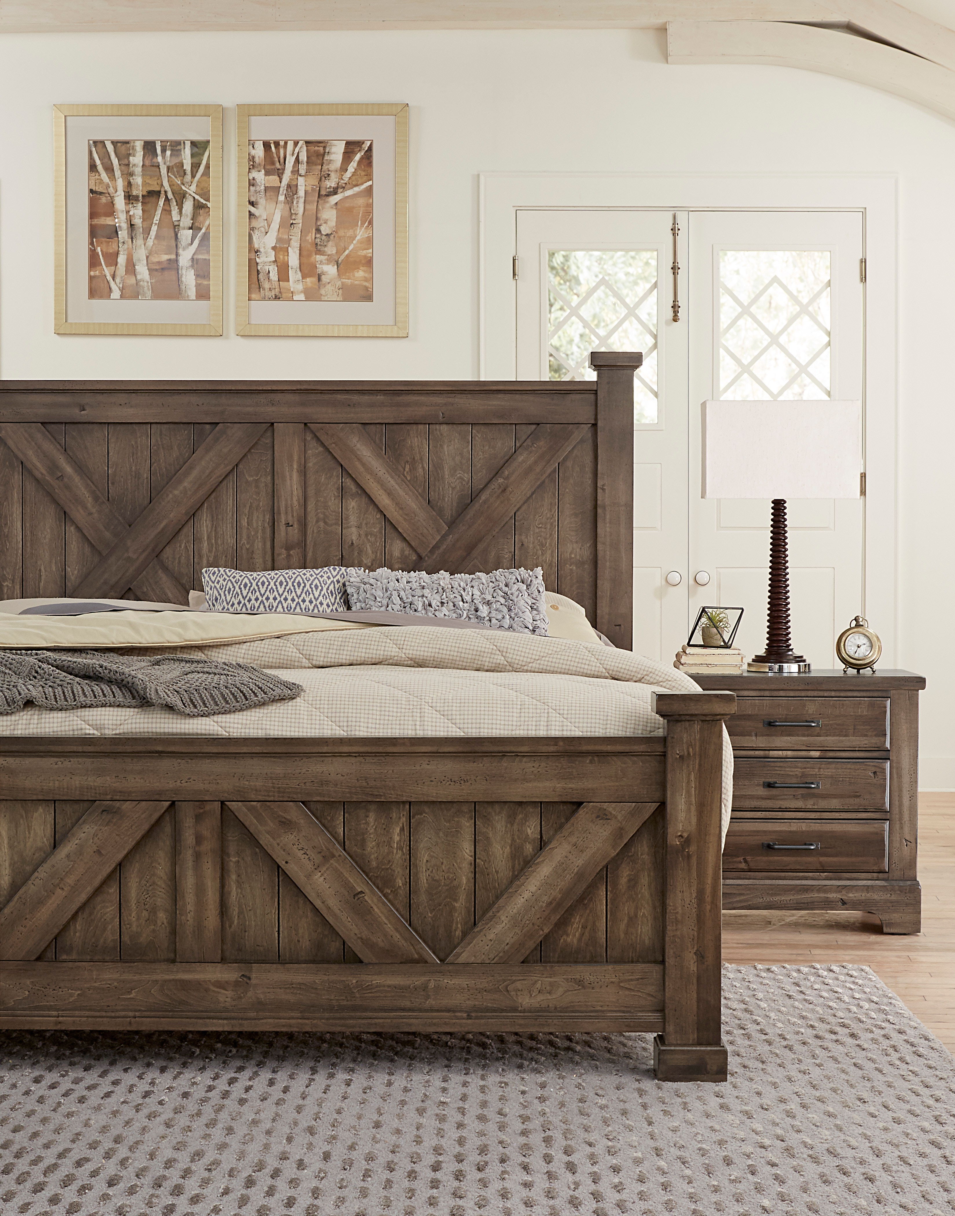 Artisan & Post By Vaughan-Bassett Cool Rustic X Headboard 5/0 170-557 ...