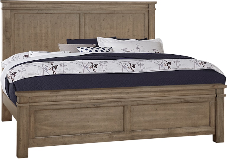Artisan & Post by Vaughan-Bassett Cool Rustic King Mansion Bed 172-661-166-933-MS2