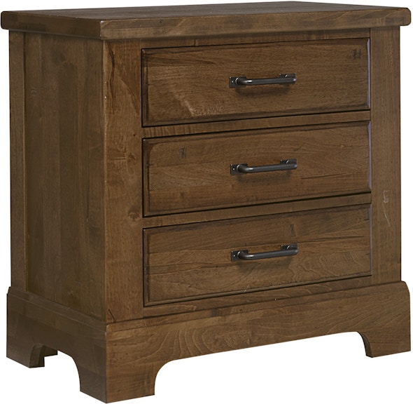 Artisan & Post by Vaughan-Bassett Cool Rustic Night Stand - 3 Drwr 174-227
