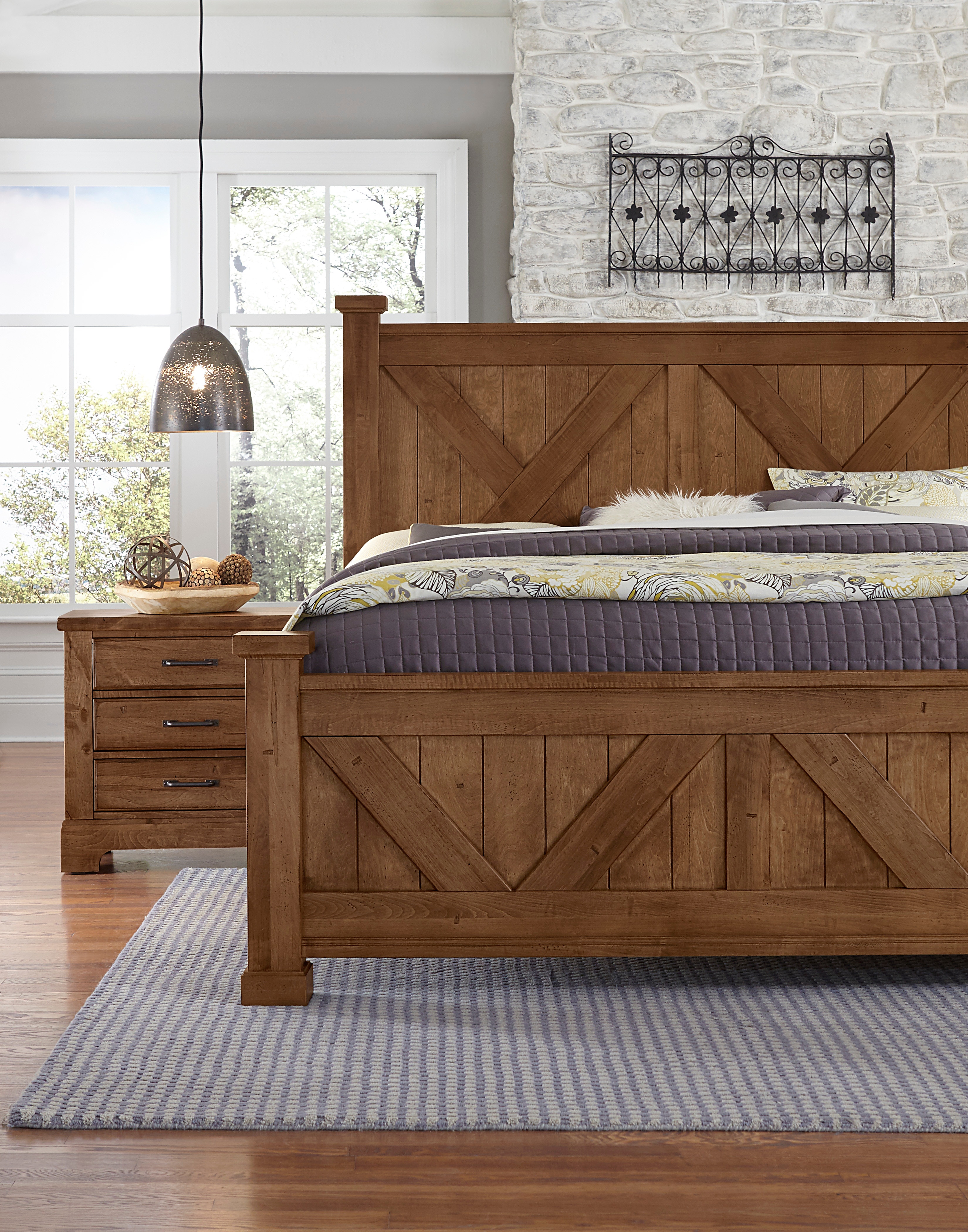 Artisan & Post by VaughanBassett Cool Rustic X Headboard 6/6 174667 Portland, OR Key Home